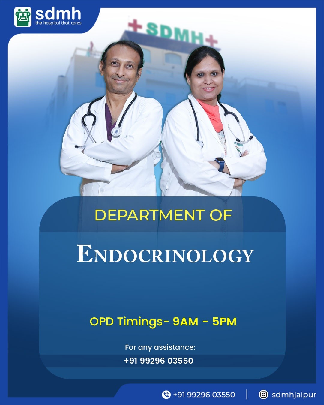 Santokba Durlabhji Memorial Hospital Facebook ad: Comprehensive Endocrine Care at SDMH