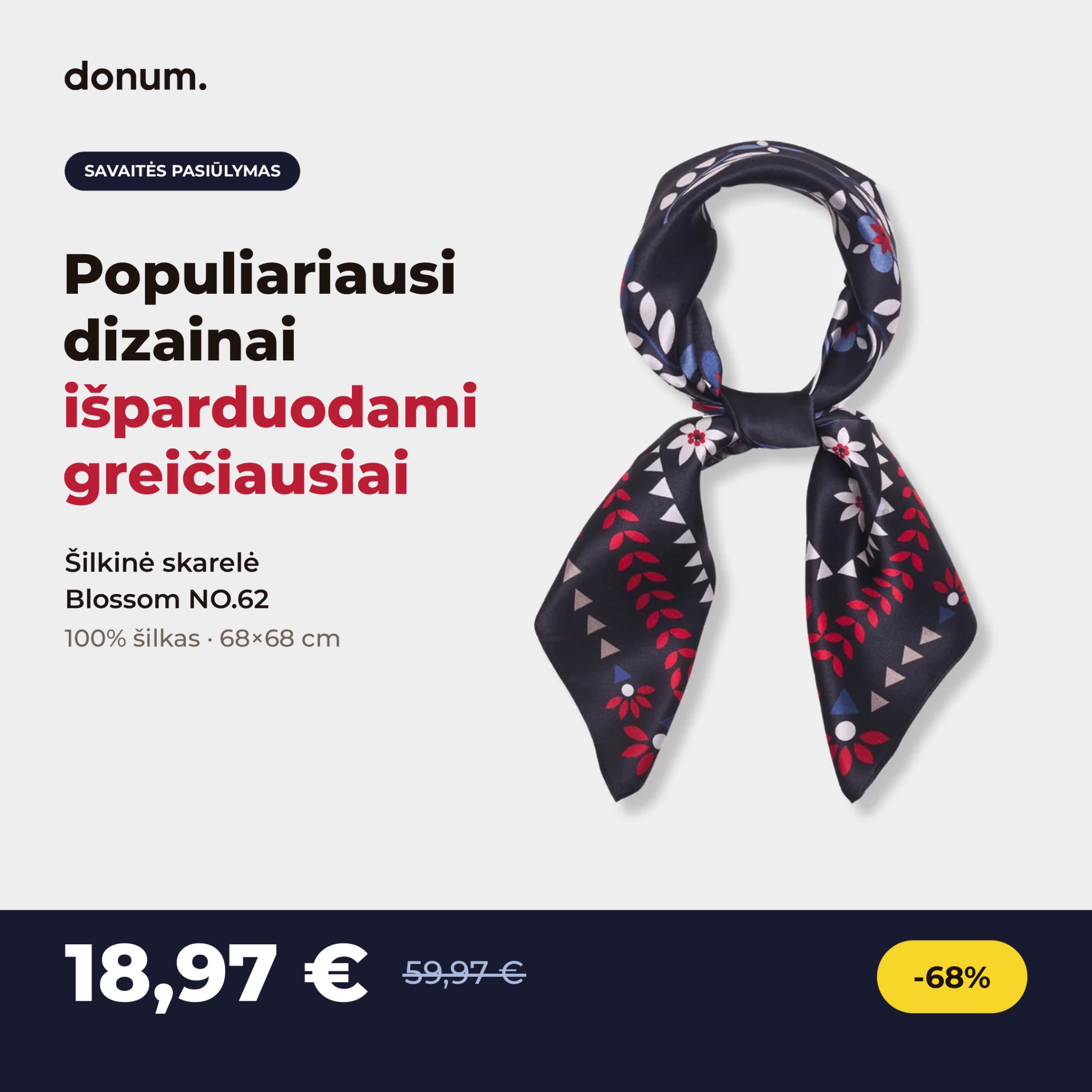 donum. Facebook ad: Blossom NO.62, 18,97 €