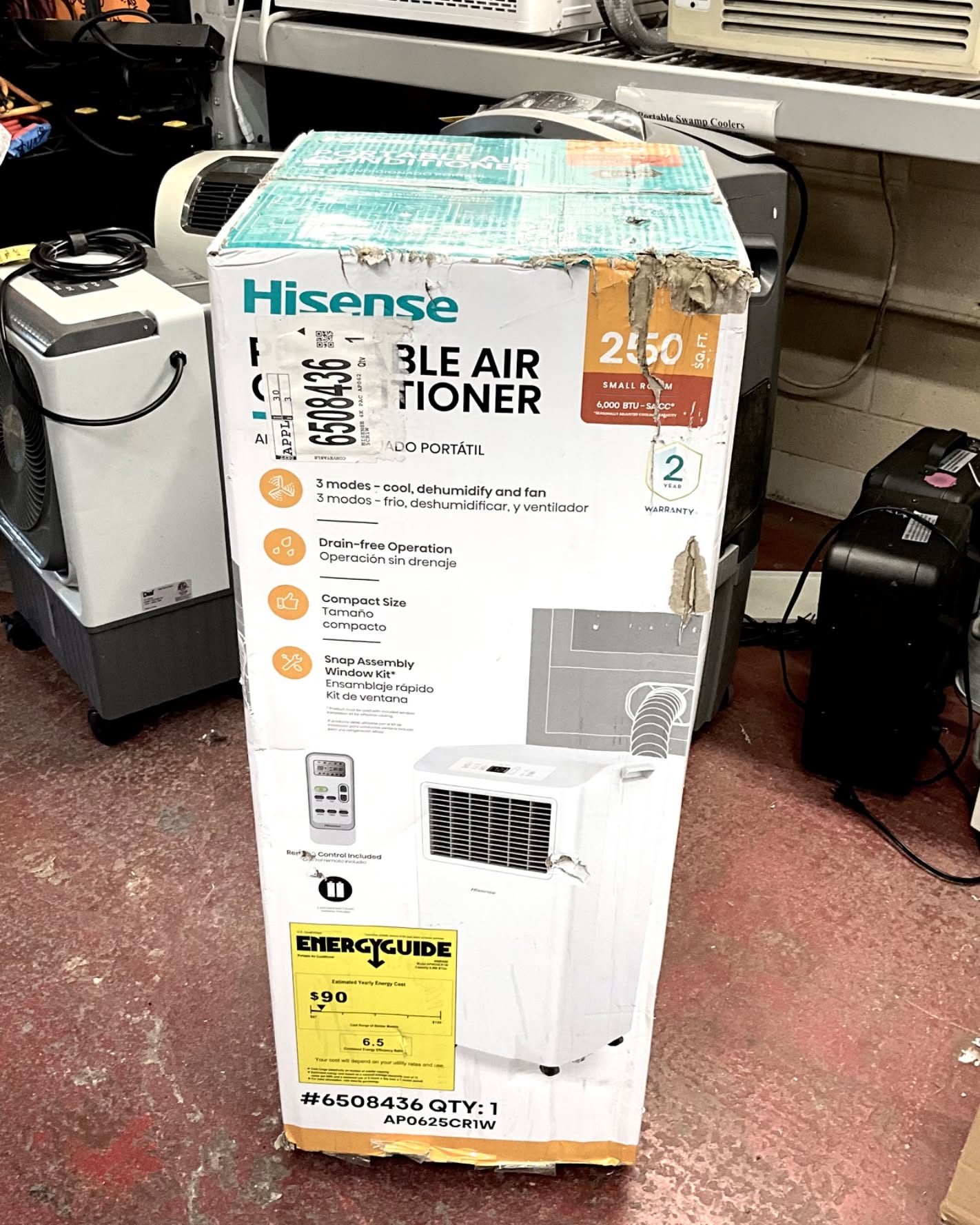Open Boxed Items Sales Facebook ad: Air Conditioner Portable Window Kit Remote NEW Extra 15%…