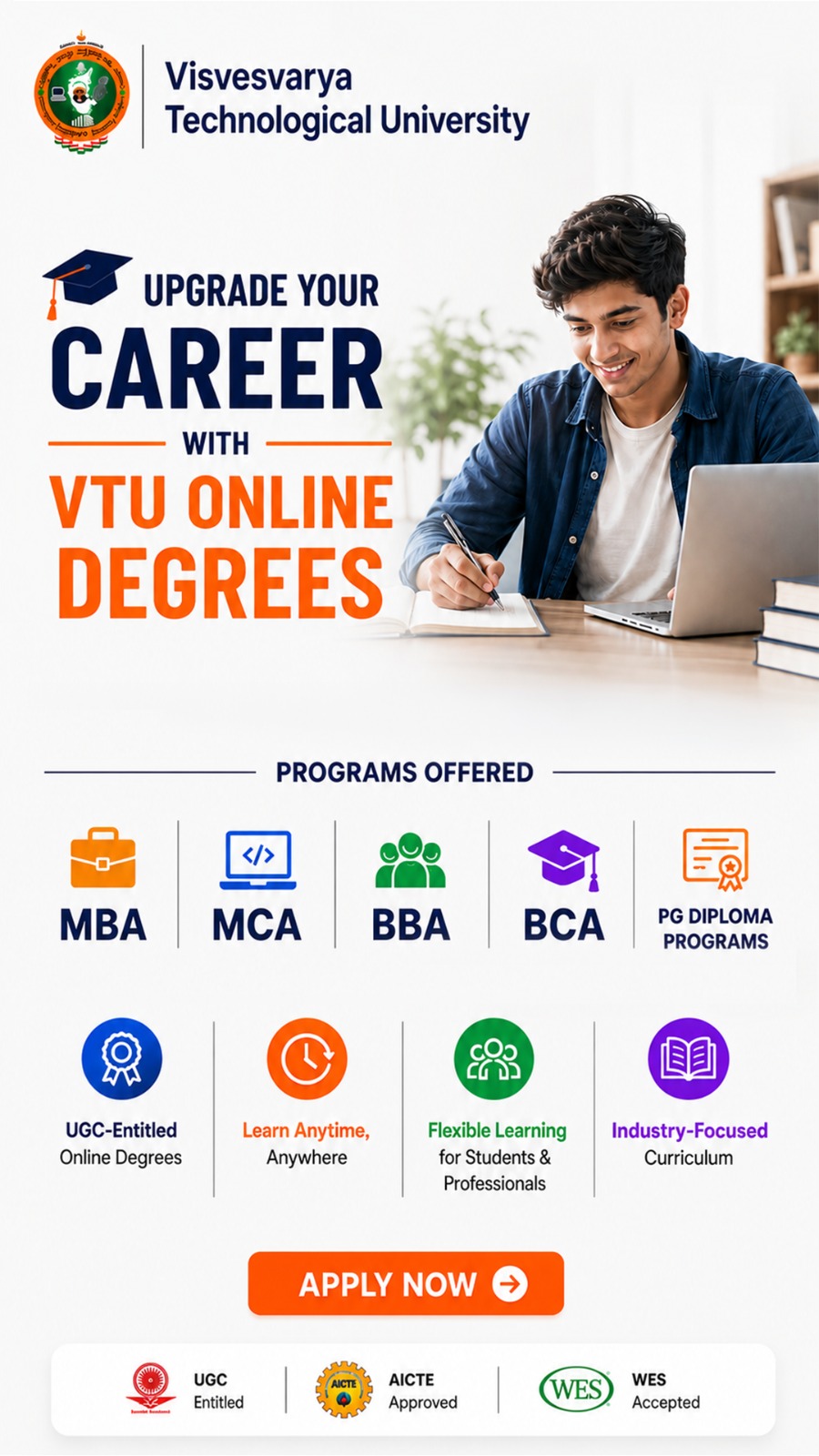 VTU Online : Center for Online Education Facebook ad