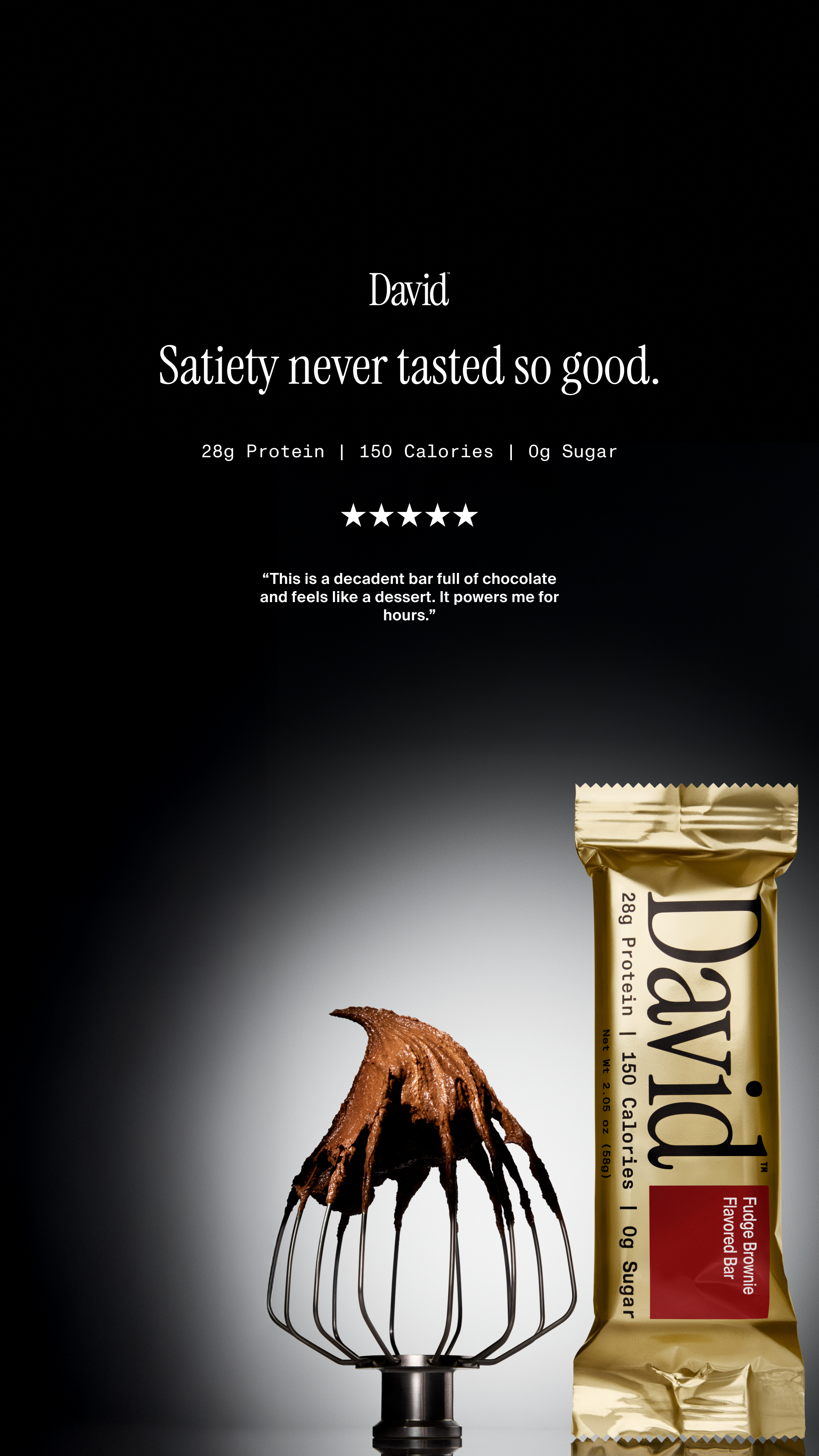 David Protein Facebook ad