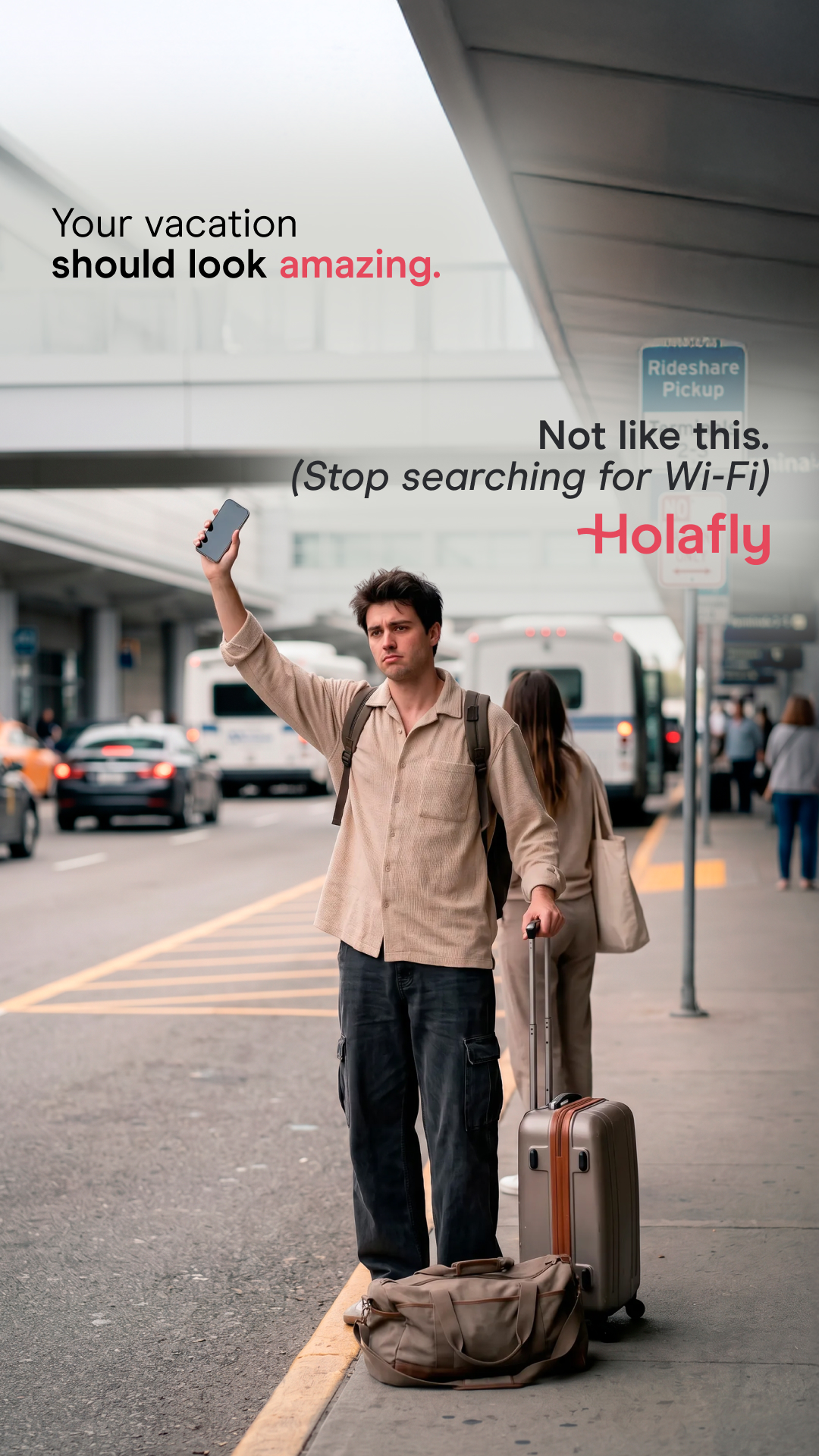 Holafly - English Facebook ad