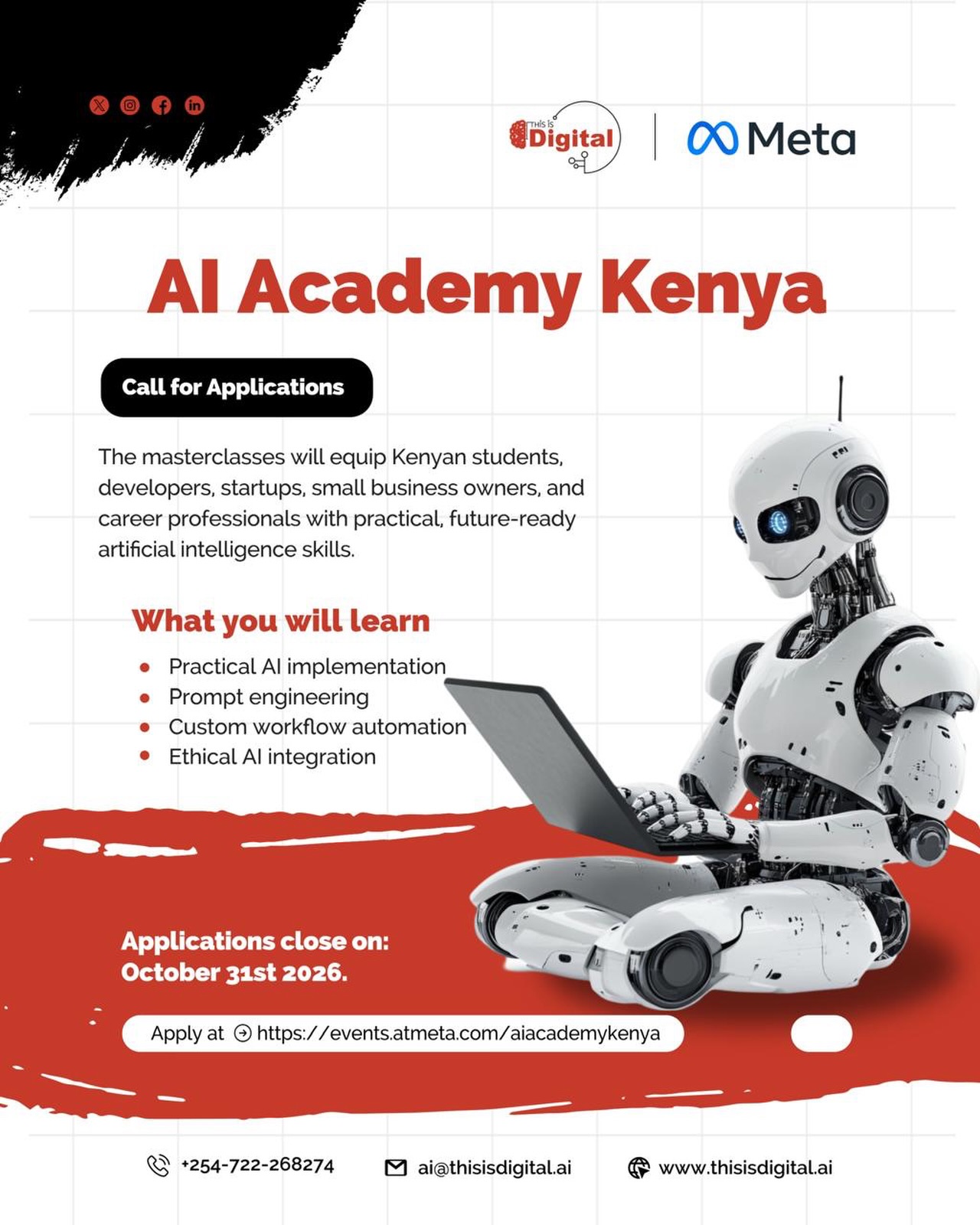ThisisDigital.AI Facebook ad: Meta has officially launched its AI Academy in…