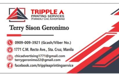Tripple A printing service Facebook ad: Elevate your Corporate event and giveaways with items…