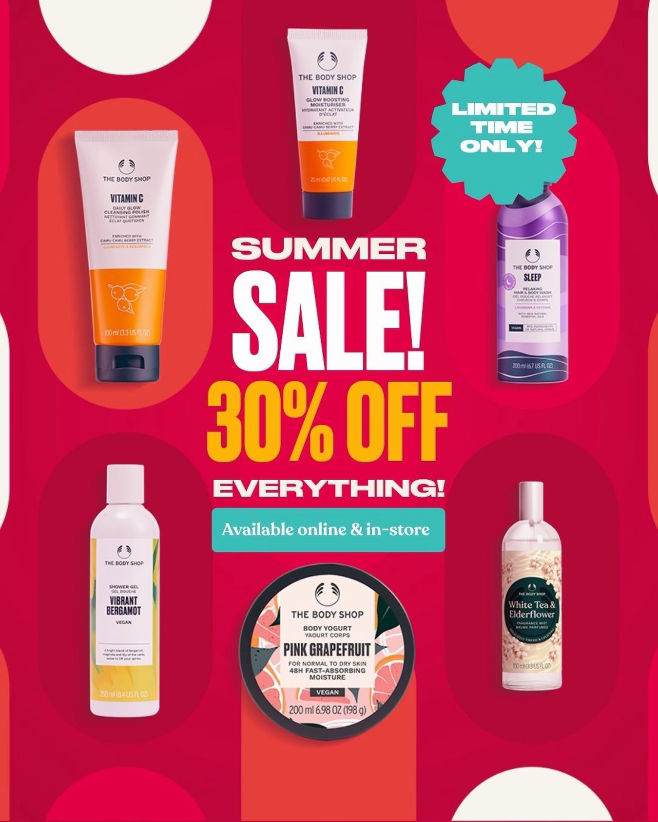 The Body Shop Nigeria Facebook ad: Bestsellers