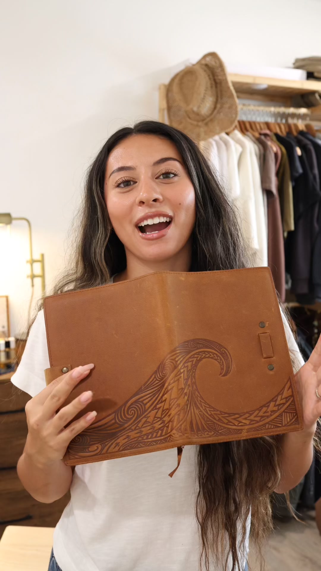 Shaka Tribe Facebook ad: Full Grain Leather Journals