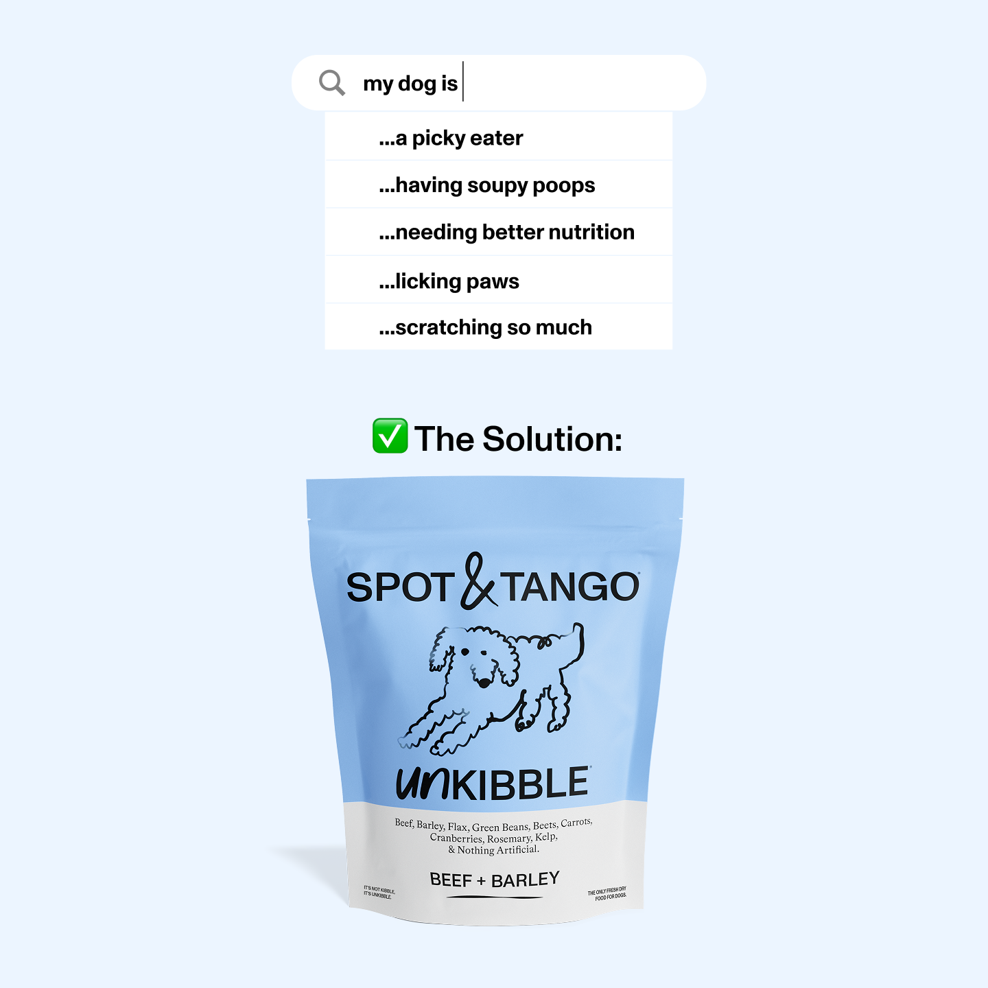 Spot and Tango Facebook ad