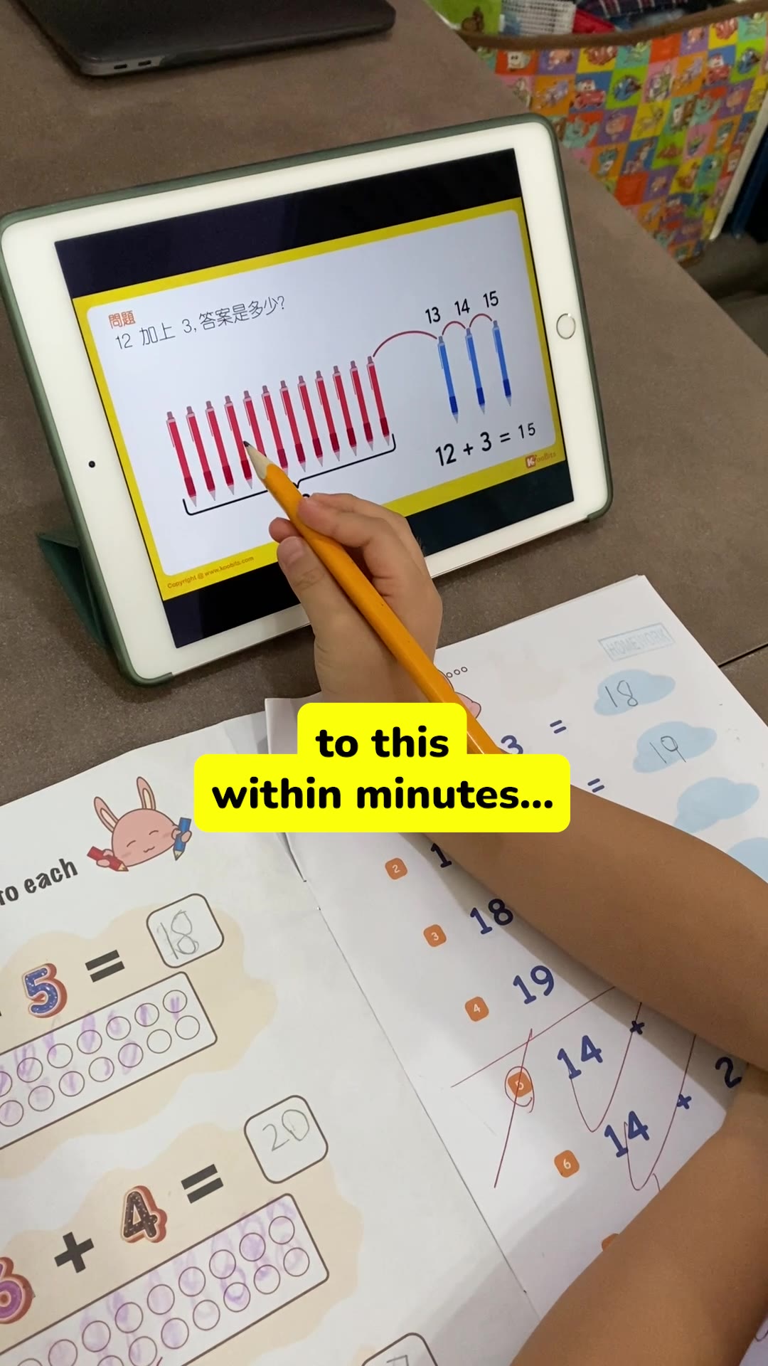 KooBits Facebook ad: Help Your Child Learn Math 4x Faster!
