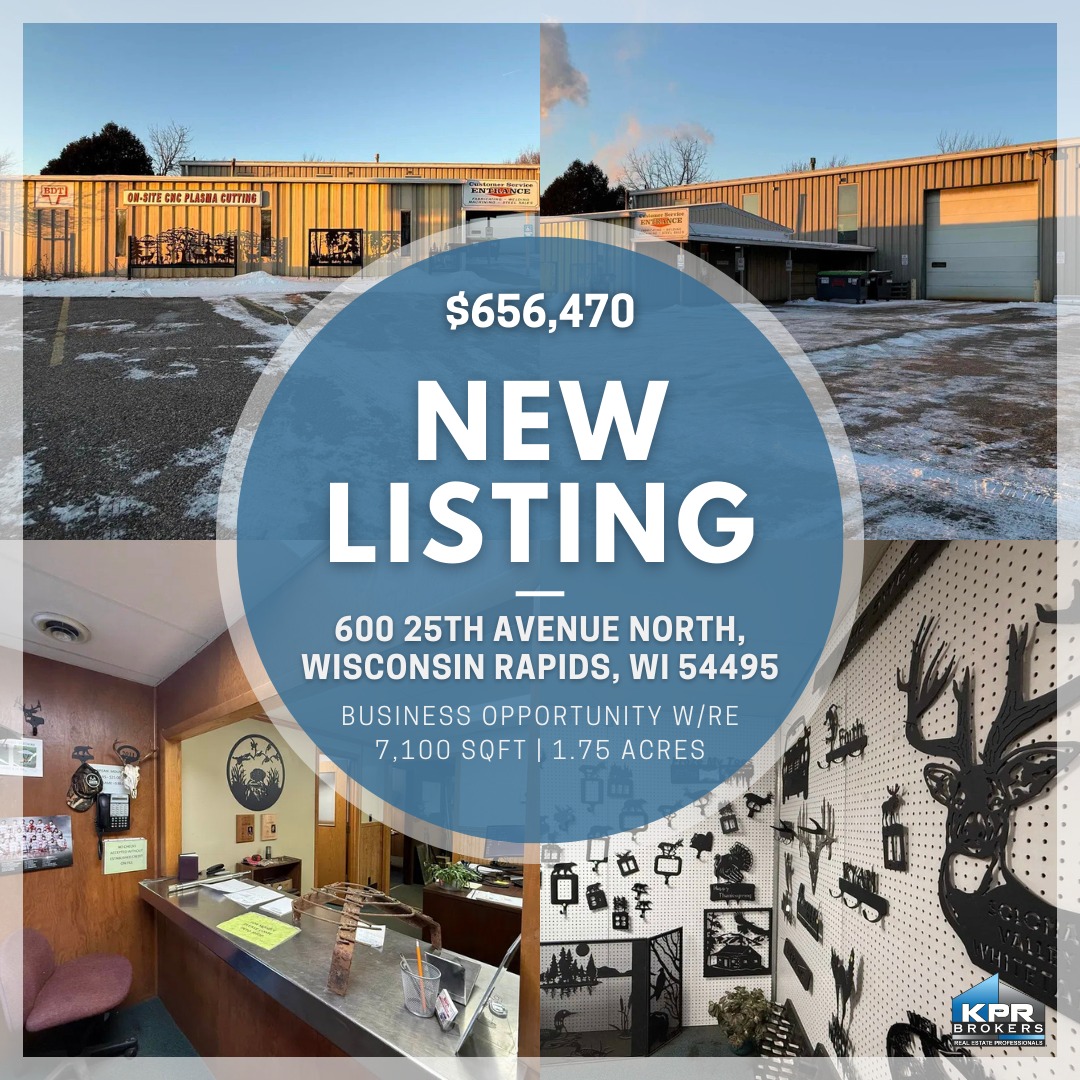 Team Kitowski at KPR Brokers LLC - Real Estate Professionals Facebook ad: 7,100 sq ft Commercial Property in Wisconsin Rapids for…