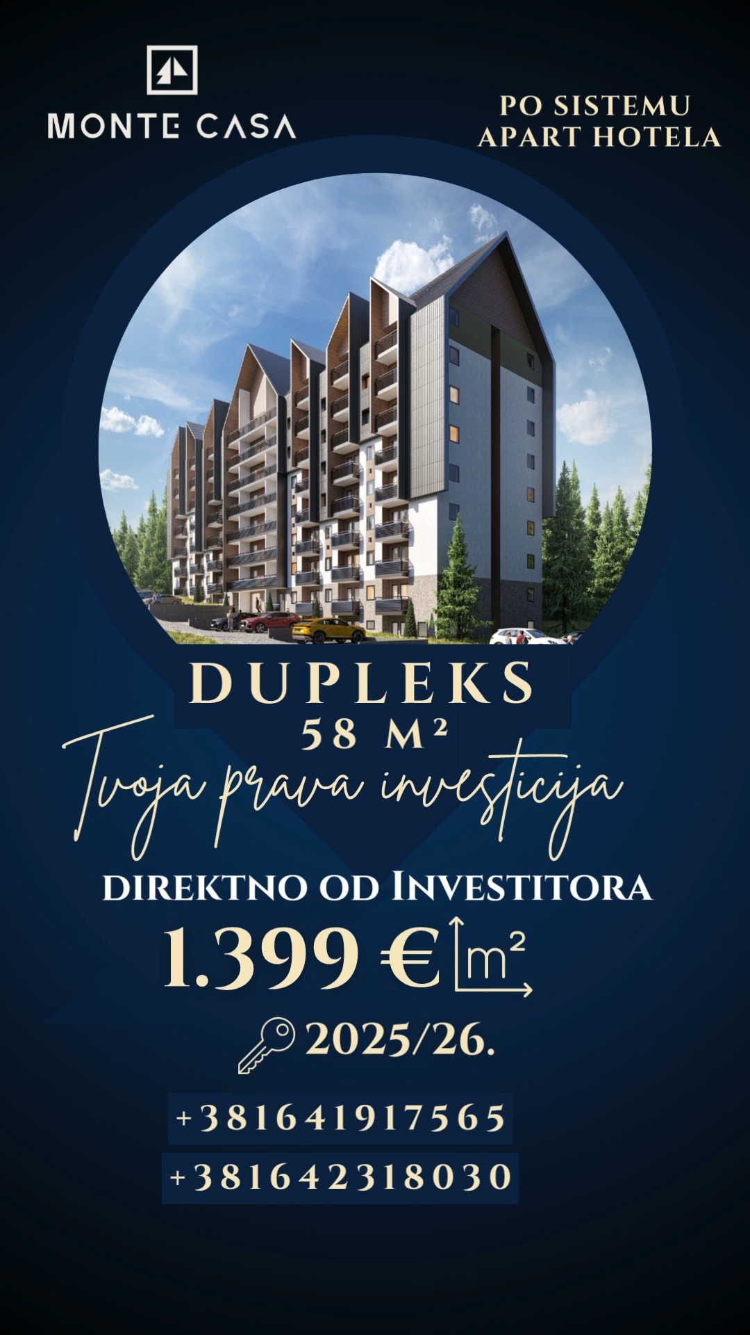 Monte Casa Zlatibor Facebook ad: MONTE CASA ZLATIBOR, Tvoja prava investicija!