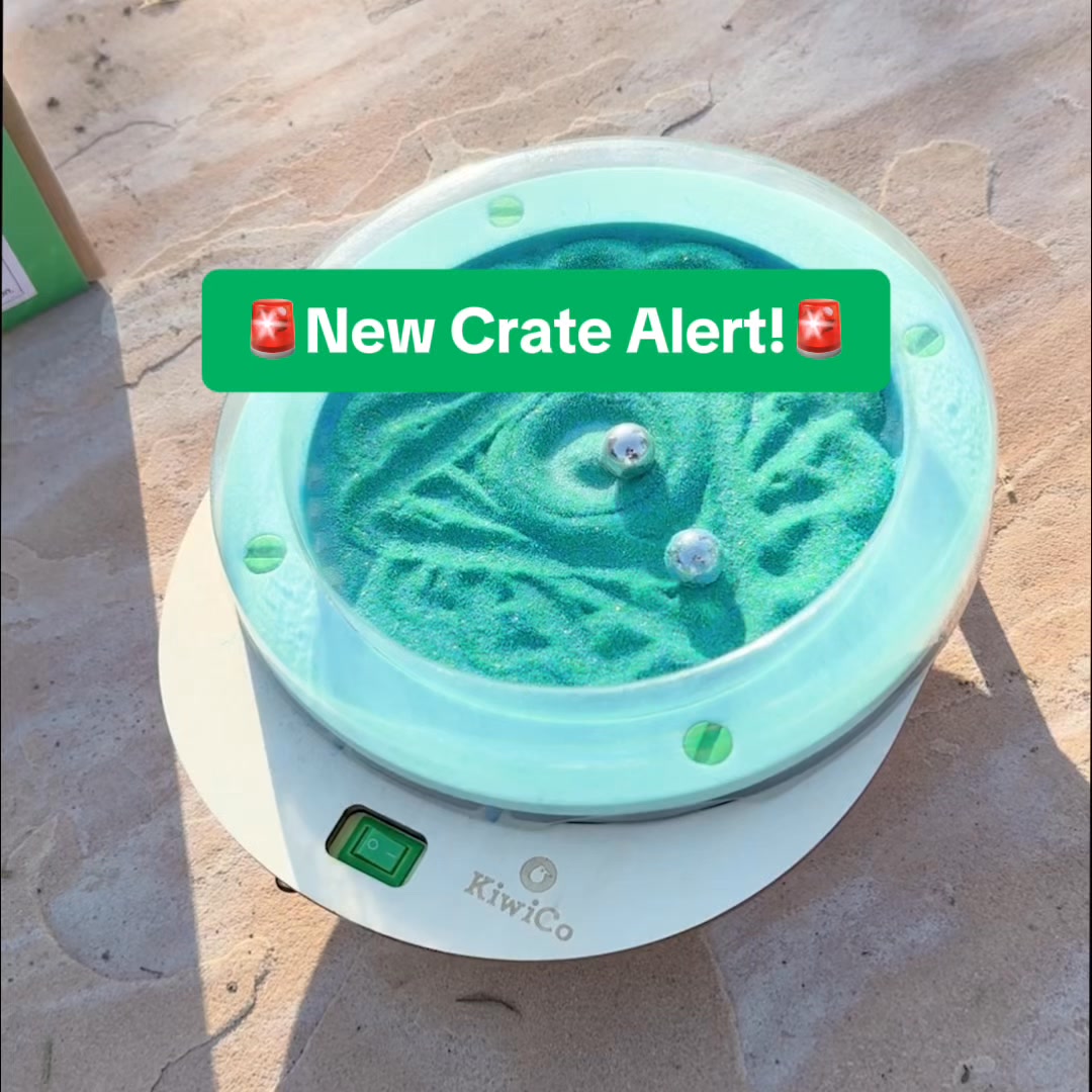 KiwiCo Facebook ad: NEW Spinning Sand Garden