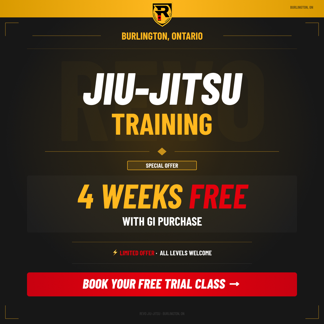REVO Jiu Jitsu Facebook ad: Try a FREE Intro Class