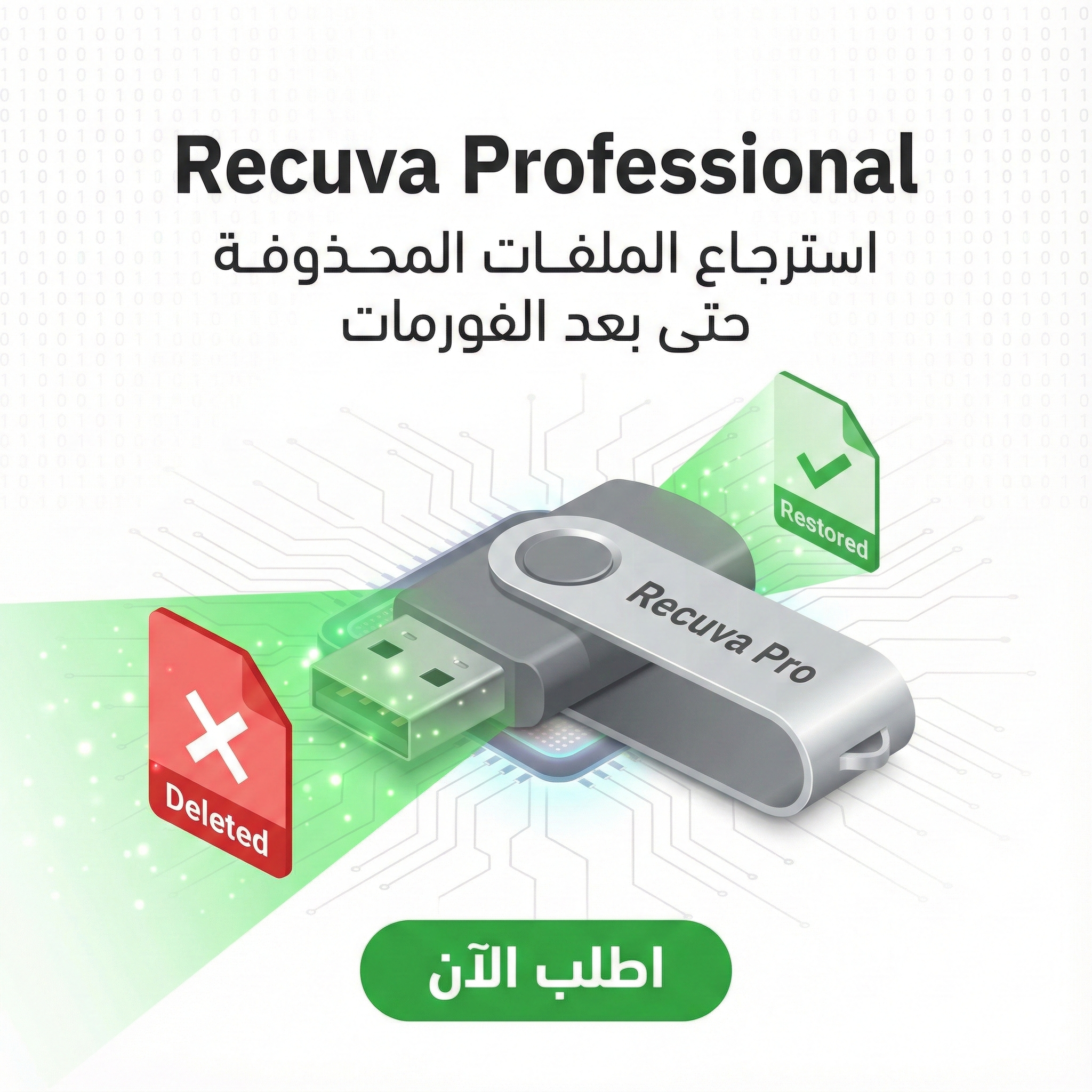 Nabix Lab Facebook ad: برنامج Recuva Professional لاسترجاع الملفات (مفعل)