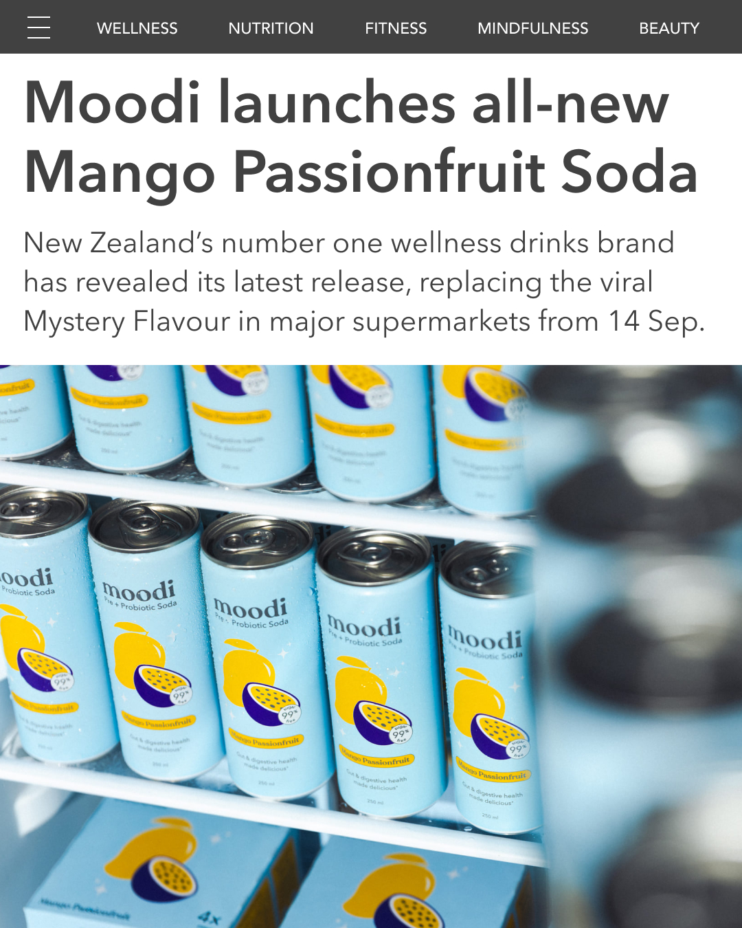 Moodi Facebook ad: NEW in stores
