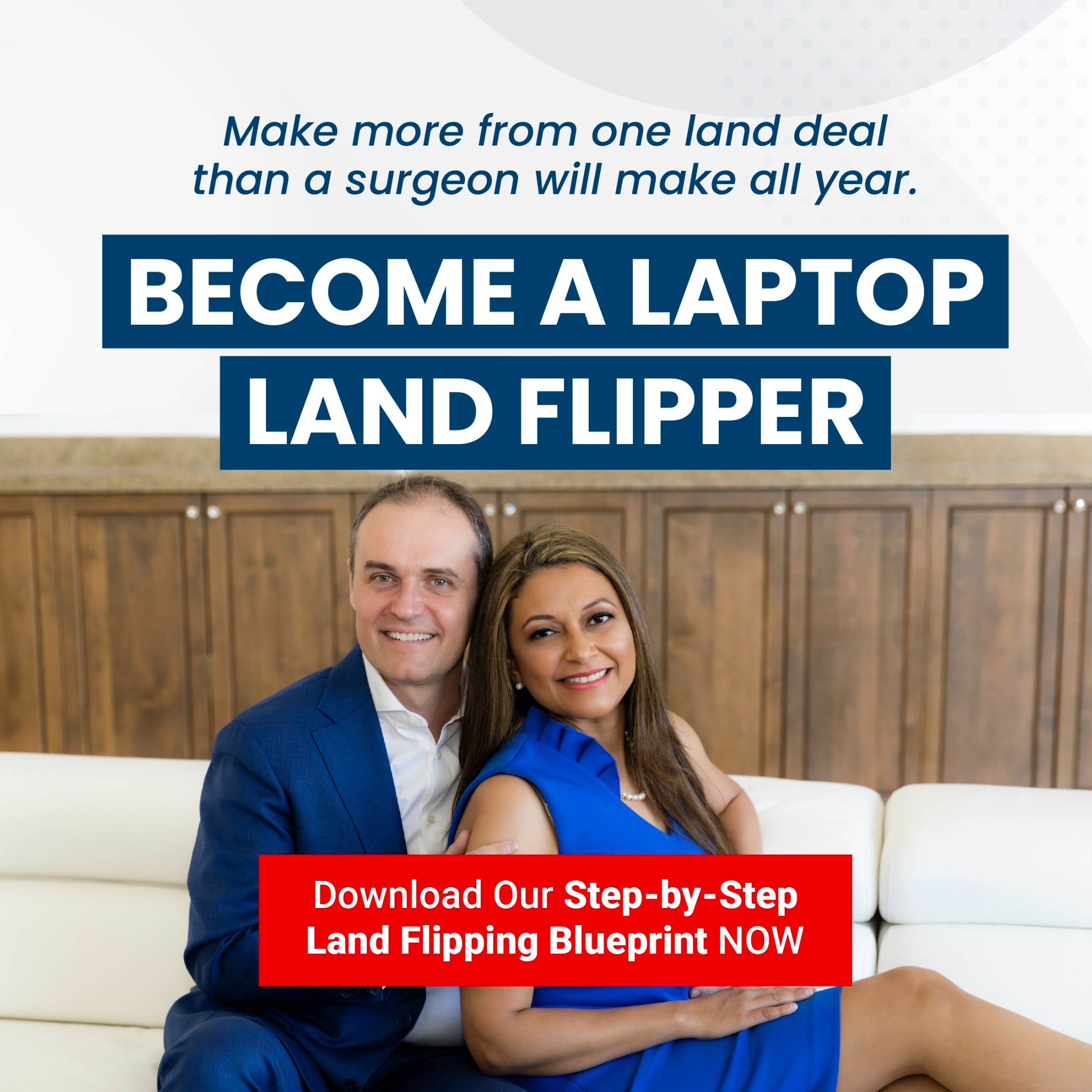 The Land Flipping Class Facebook ad: FREE Land Flipping Made Simple Blueprint