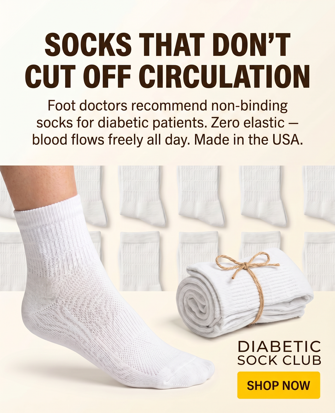 Diabetic Sock Club Facebook ad