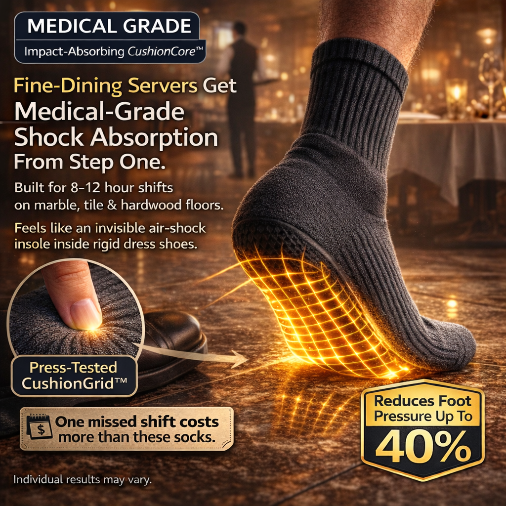 Kya Lively M.D. Facebook ad: Medical-Grade Shock Absorbing Socks for Hard Floors, Long…