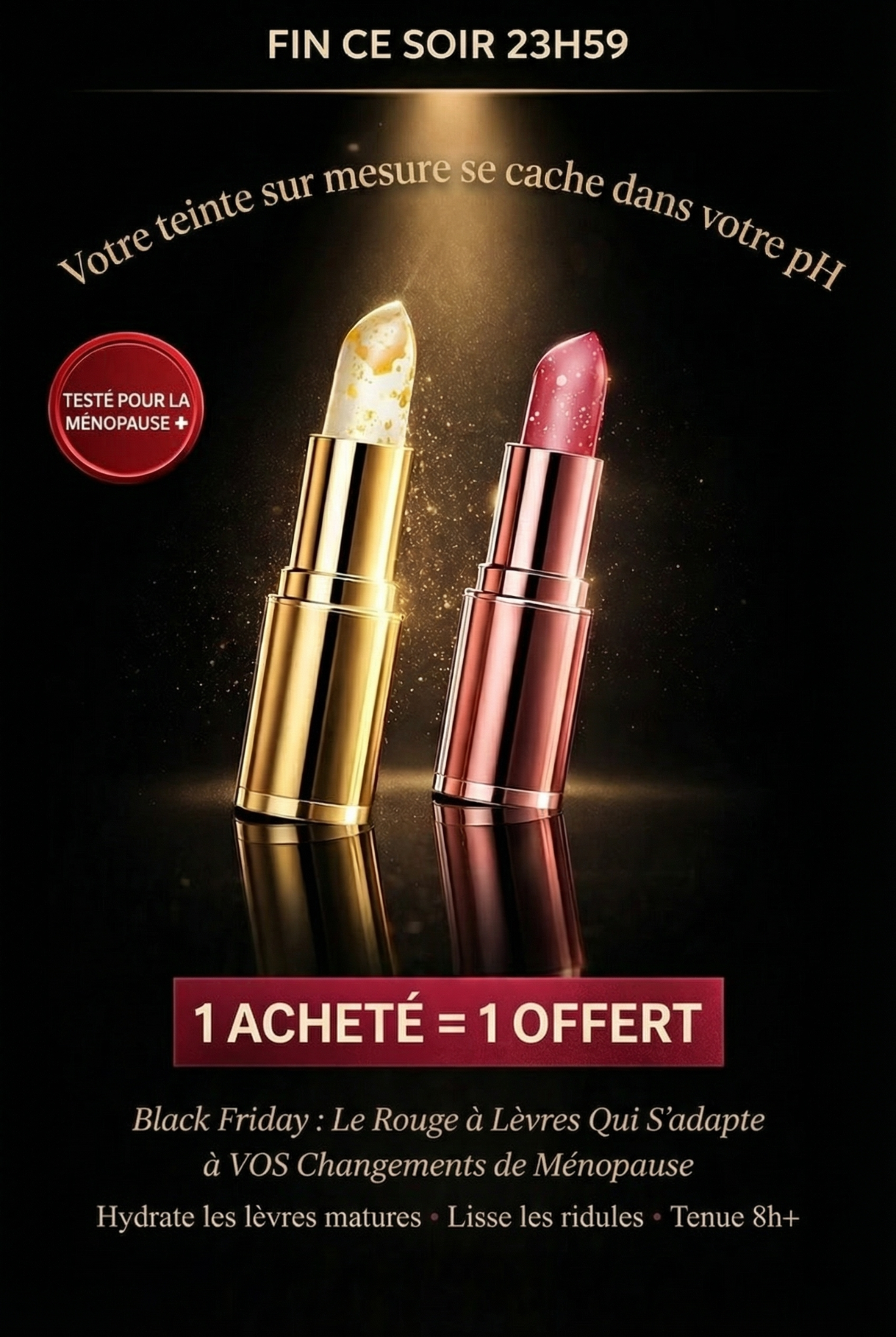 Aenoya Facebook ad: 1 ACHETÉ = 1 OFFERT