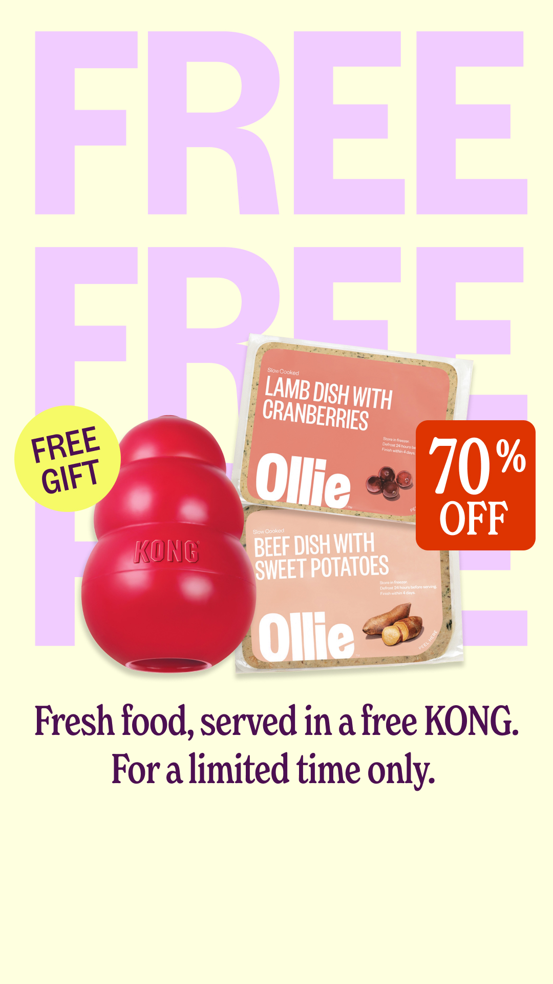 Ollie Facebook ad