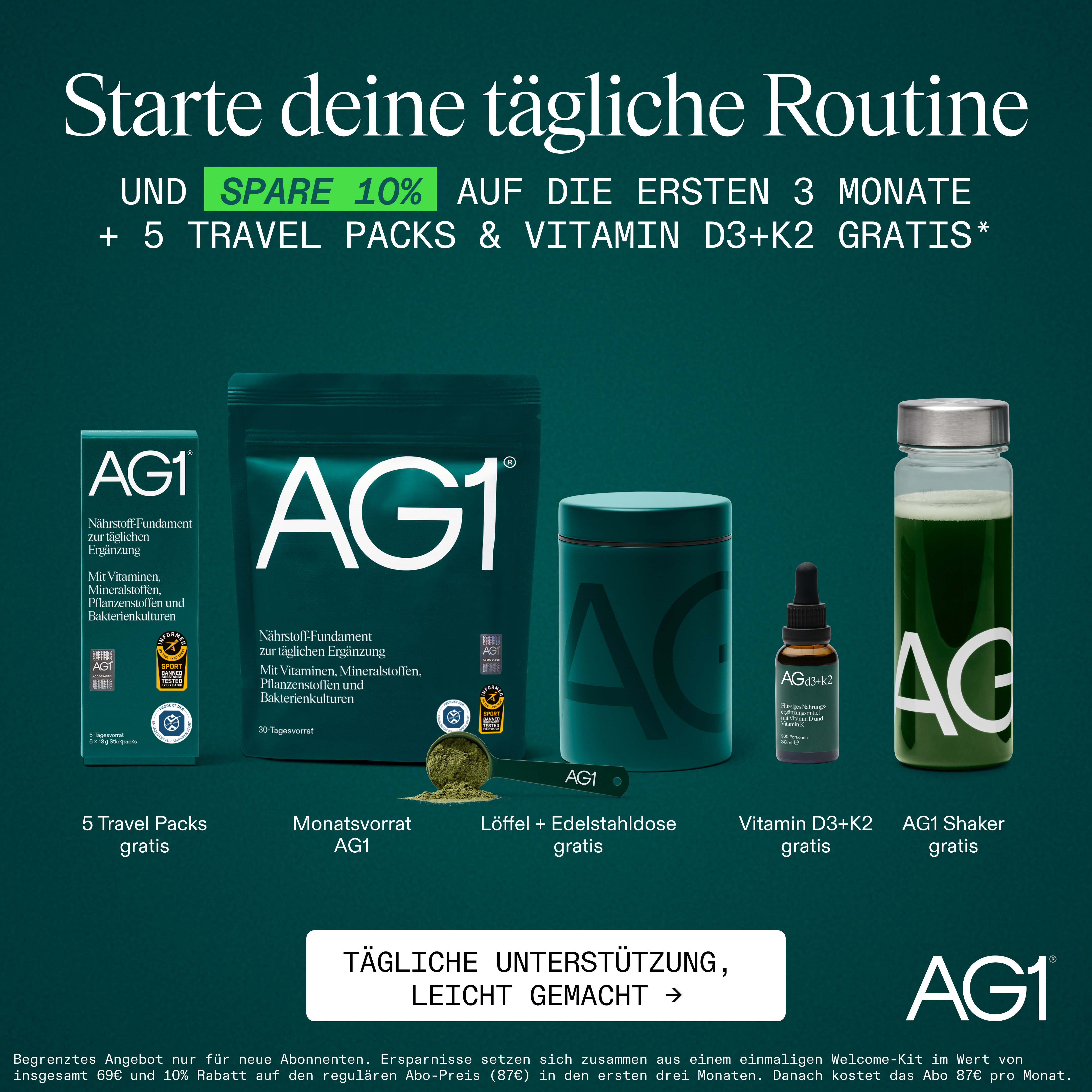 AG1 Deutschland Facebook ad