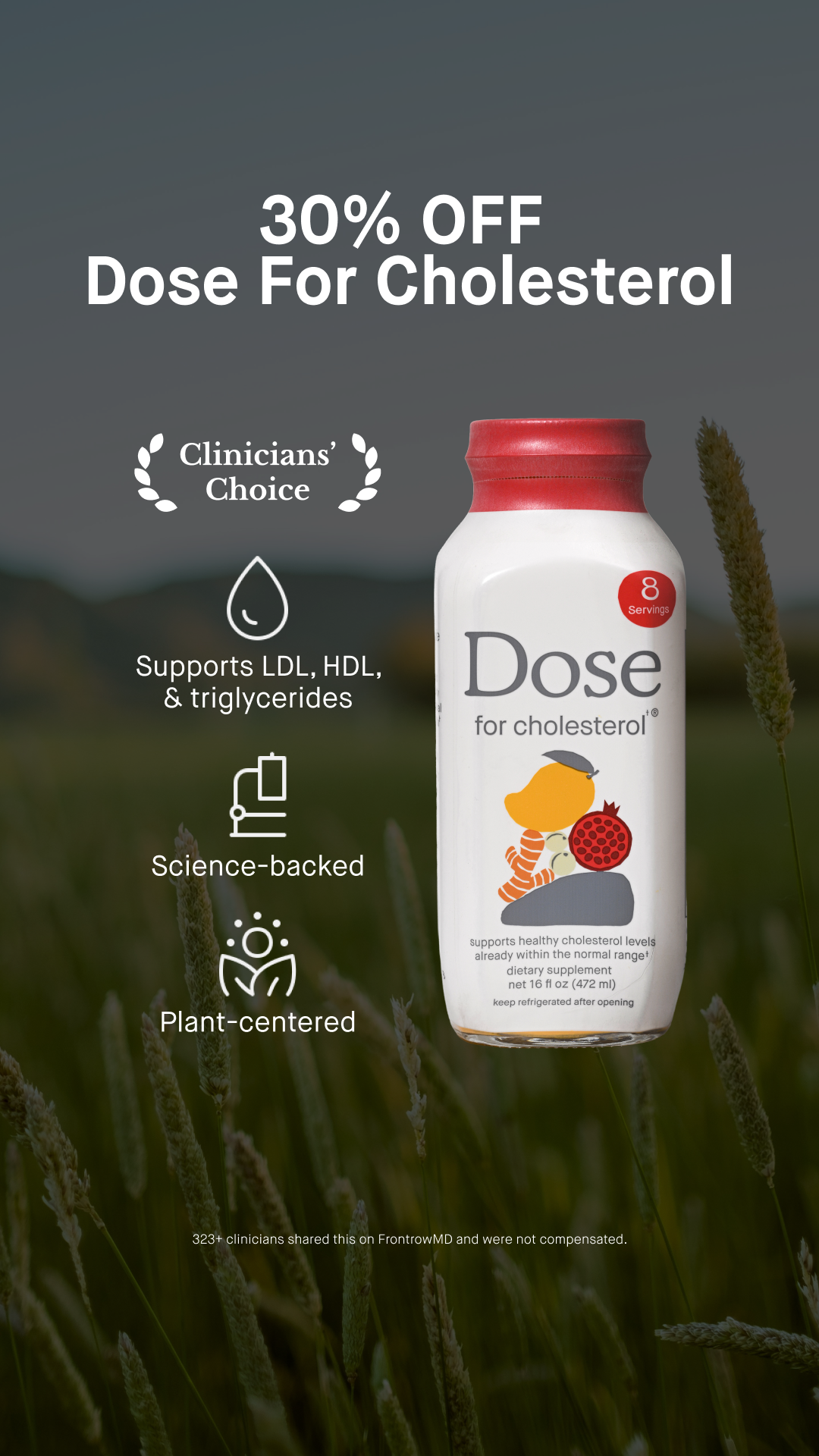 Dose for Cholesterol Facebook ad