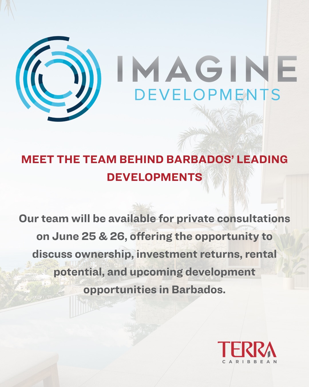 Terra Caribbean Facebook ad: Imagine life in Barbados: The Imagine Developments team…