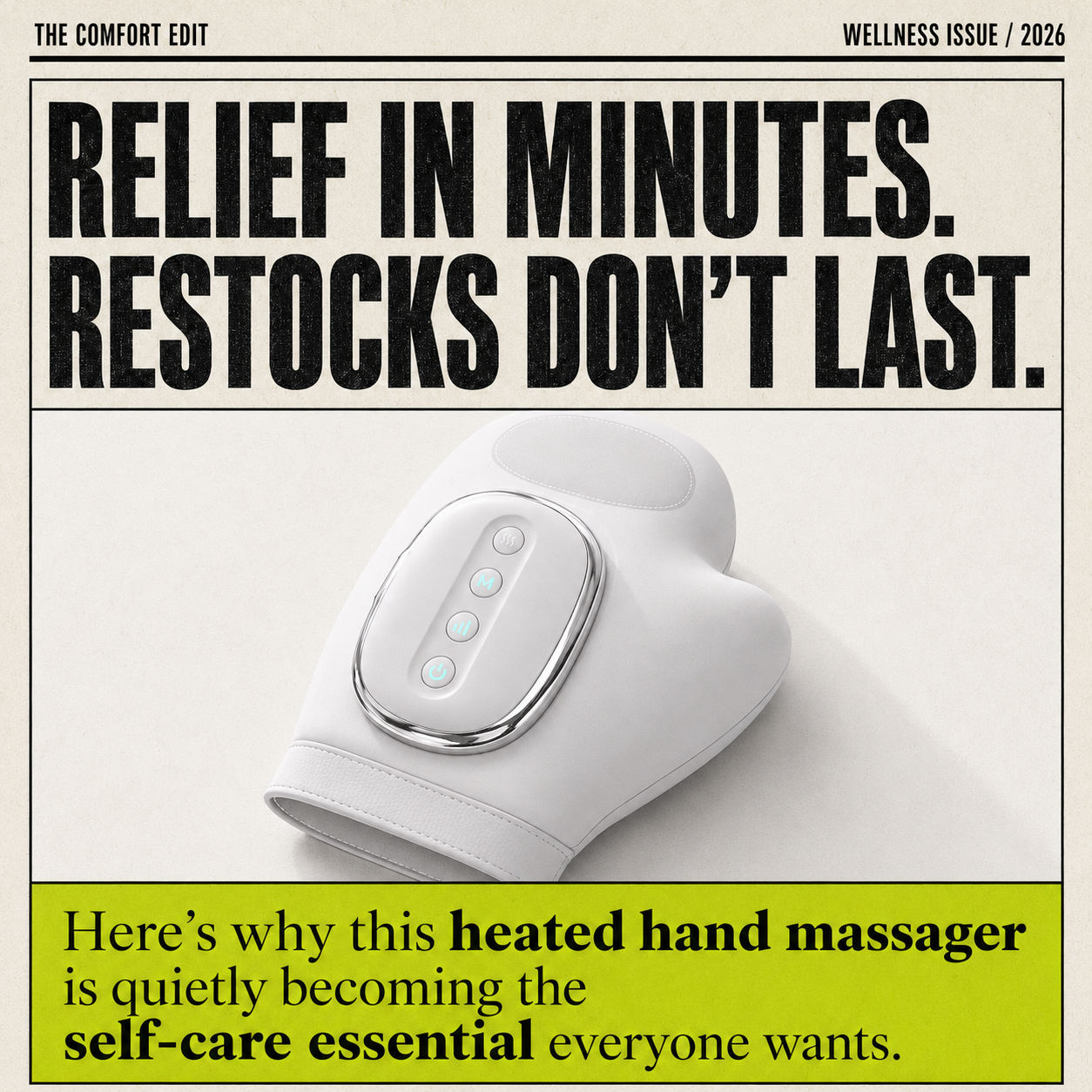 Kallon Facebook ad: Hand Pain Slowing You Down?