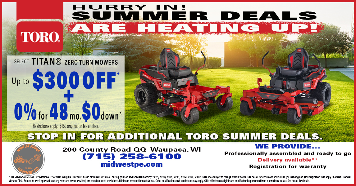 Midwest Power Equipment LLC Facebook ad from Jun 1, 2026