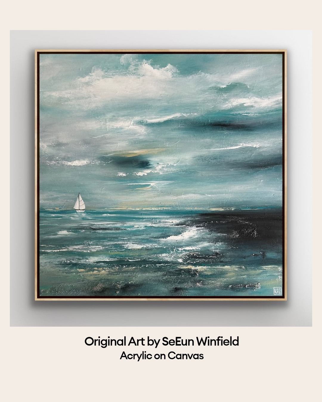 Bluethumb Facebook ad: Looking for authentic Abstract art?