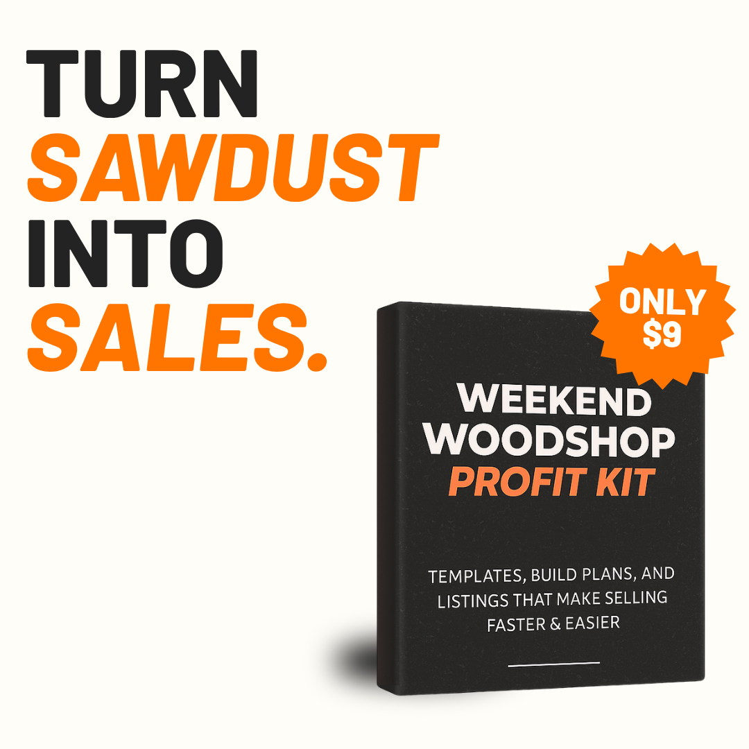 731 Woodworks Facebook ad: Want to Make $500 on Weekends With Woodworking?