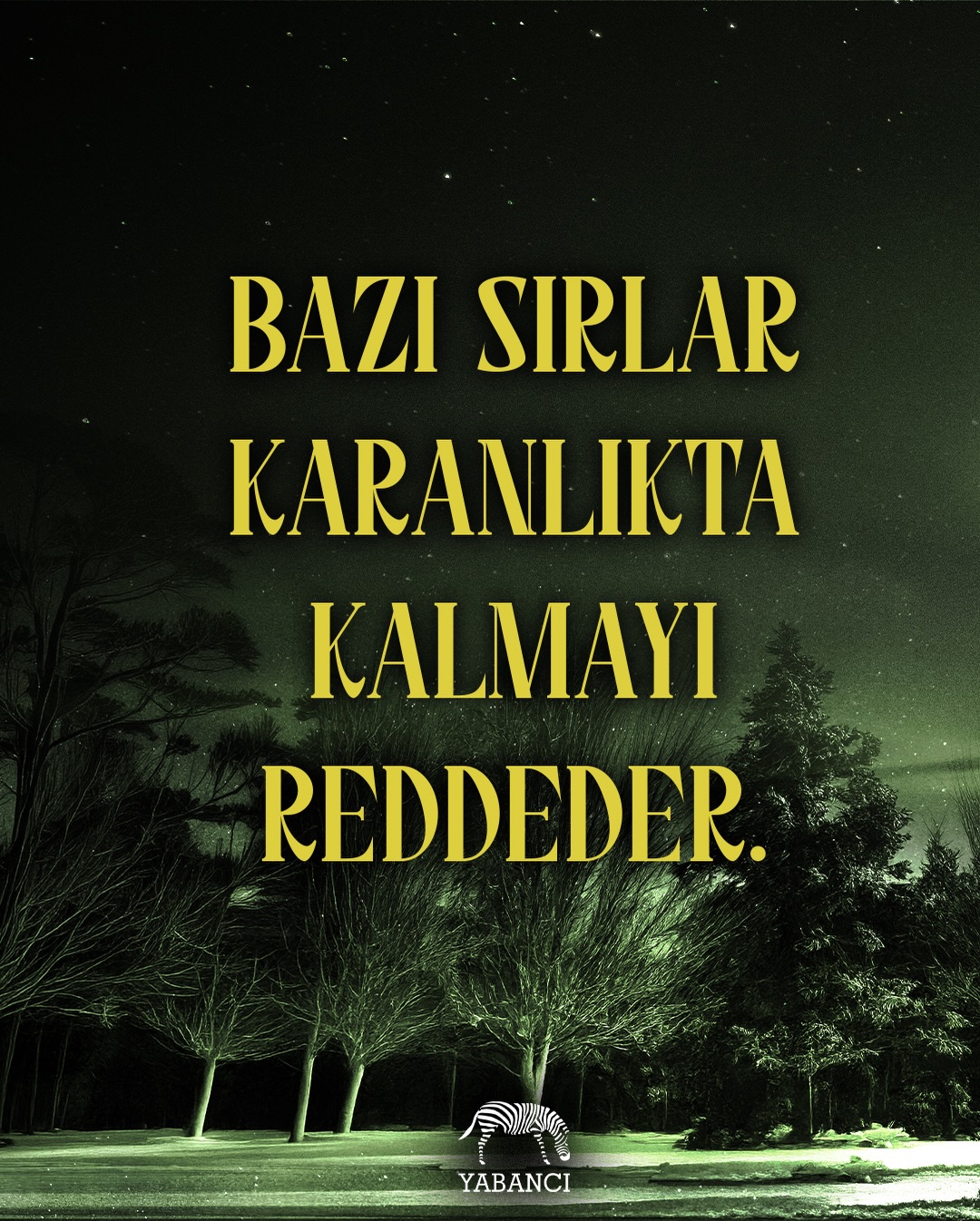 Yabancı Yayınları Facebook ad: Bazı sırlar gecenin karanlığında saklanır… ama asla orada…