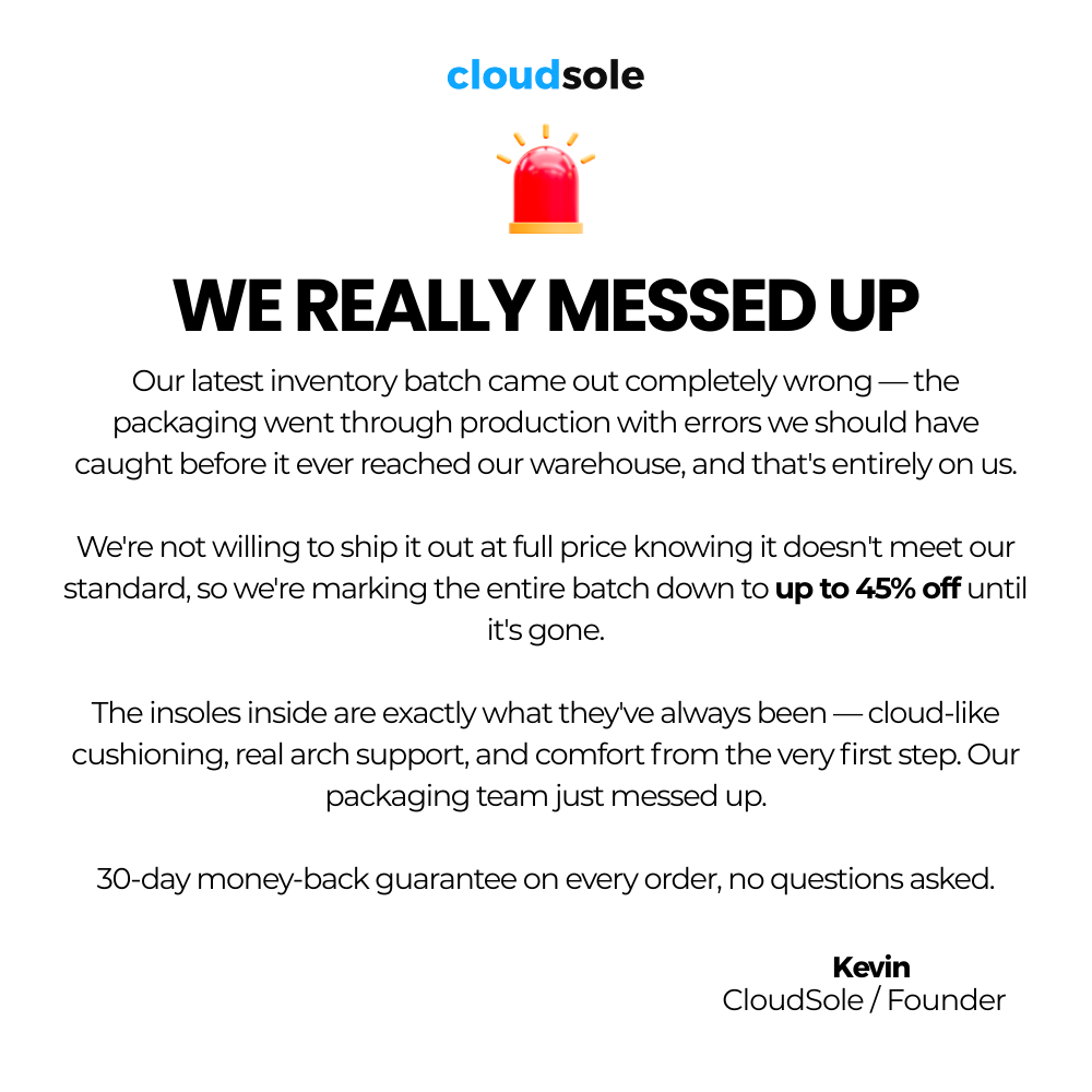 CloudSole Facebook ad