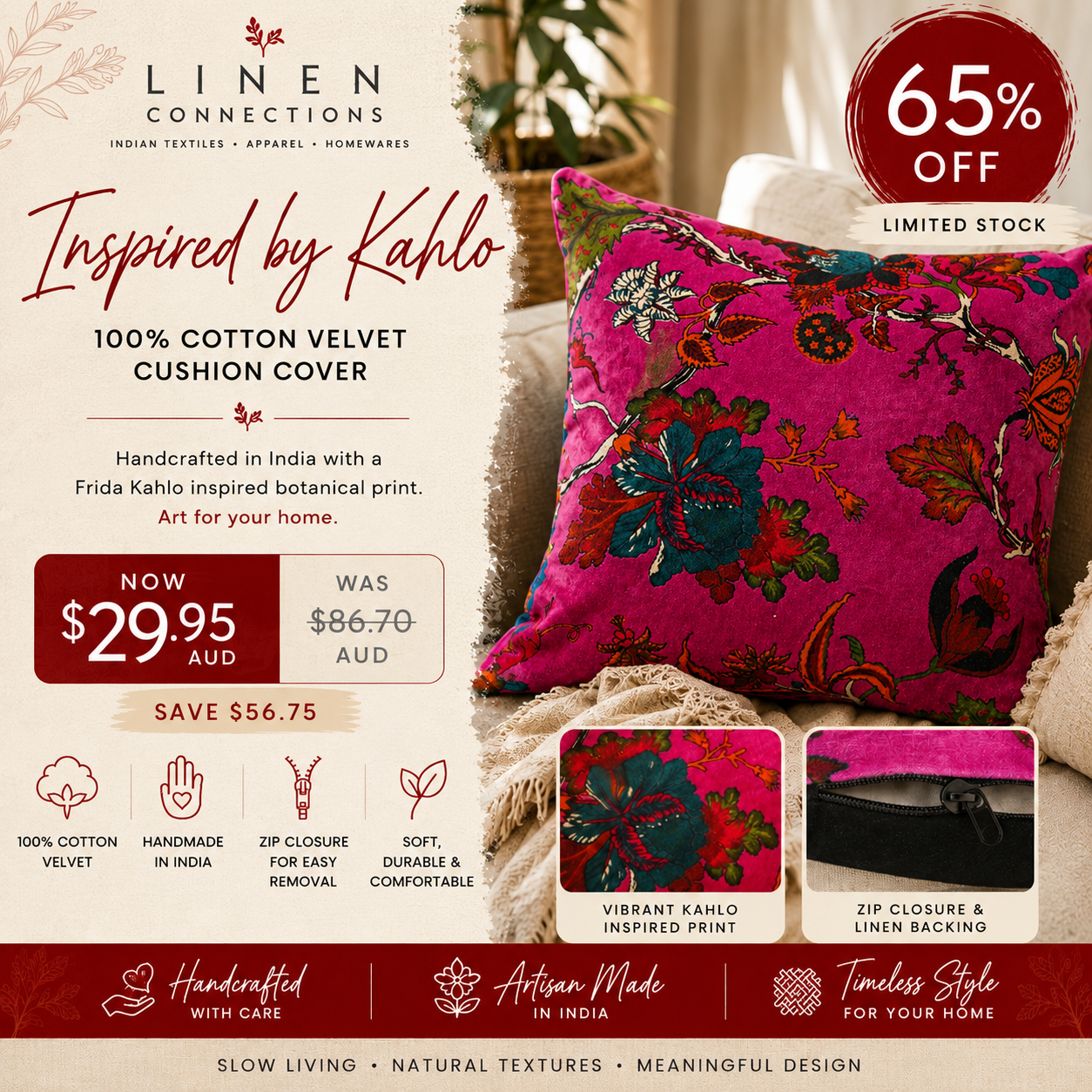 Linen Connections Facebook ad