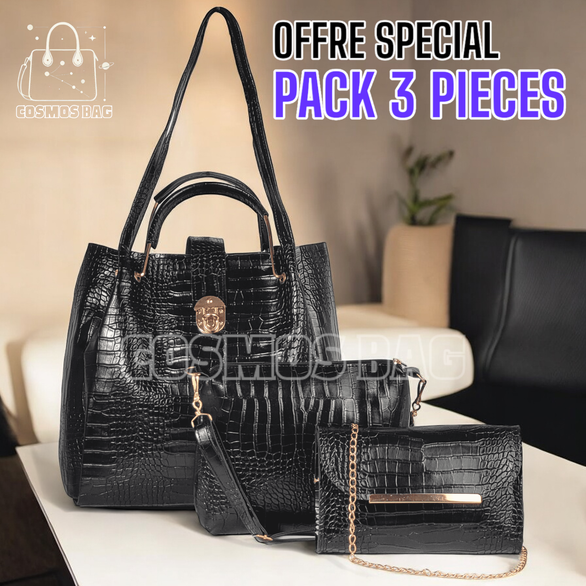 Cosmos Bags Facebook ad: 3 Sac: 2550 DA