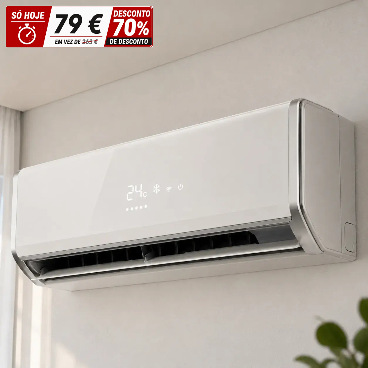Home Gadgets Facebook ad: Ar condicionado sem unidade exterior