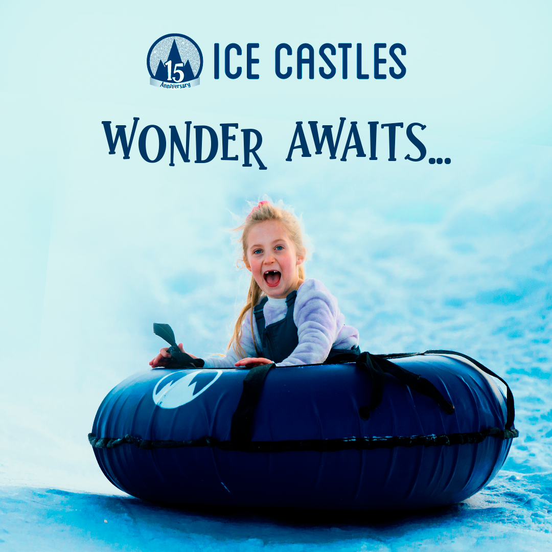 Ice Castles Facebook ad: Claim Your Tickets Before They're Gone!