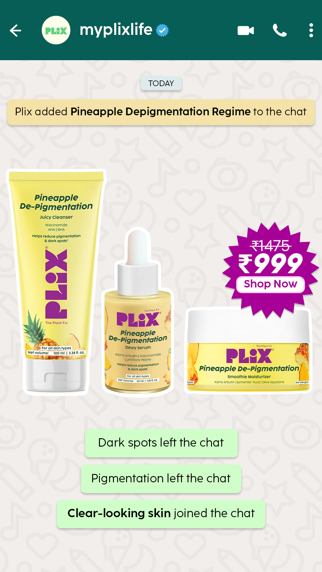 Plix Facebook ad