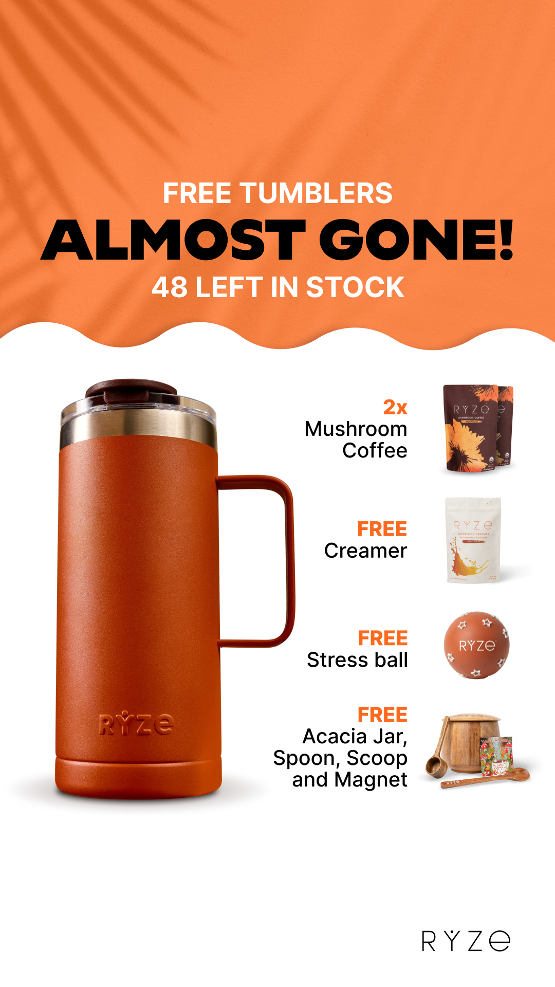 RYZE Superfoods Facebook ad