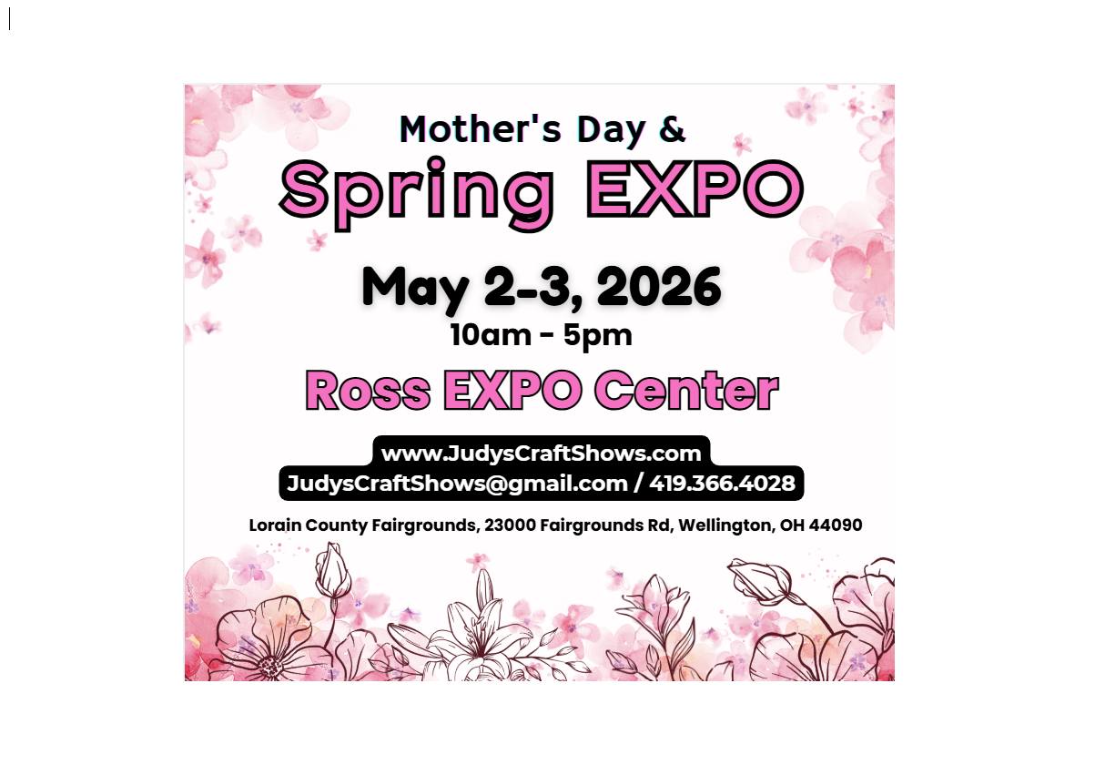 Judy's Craft & Vendor Shows Facebook ad: Mother's Day & Spring EXPO Sat/Sun 10-5…
