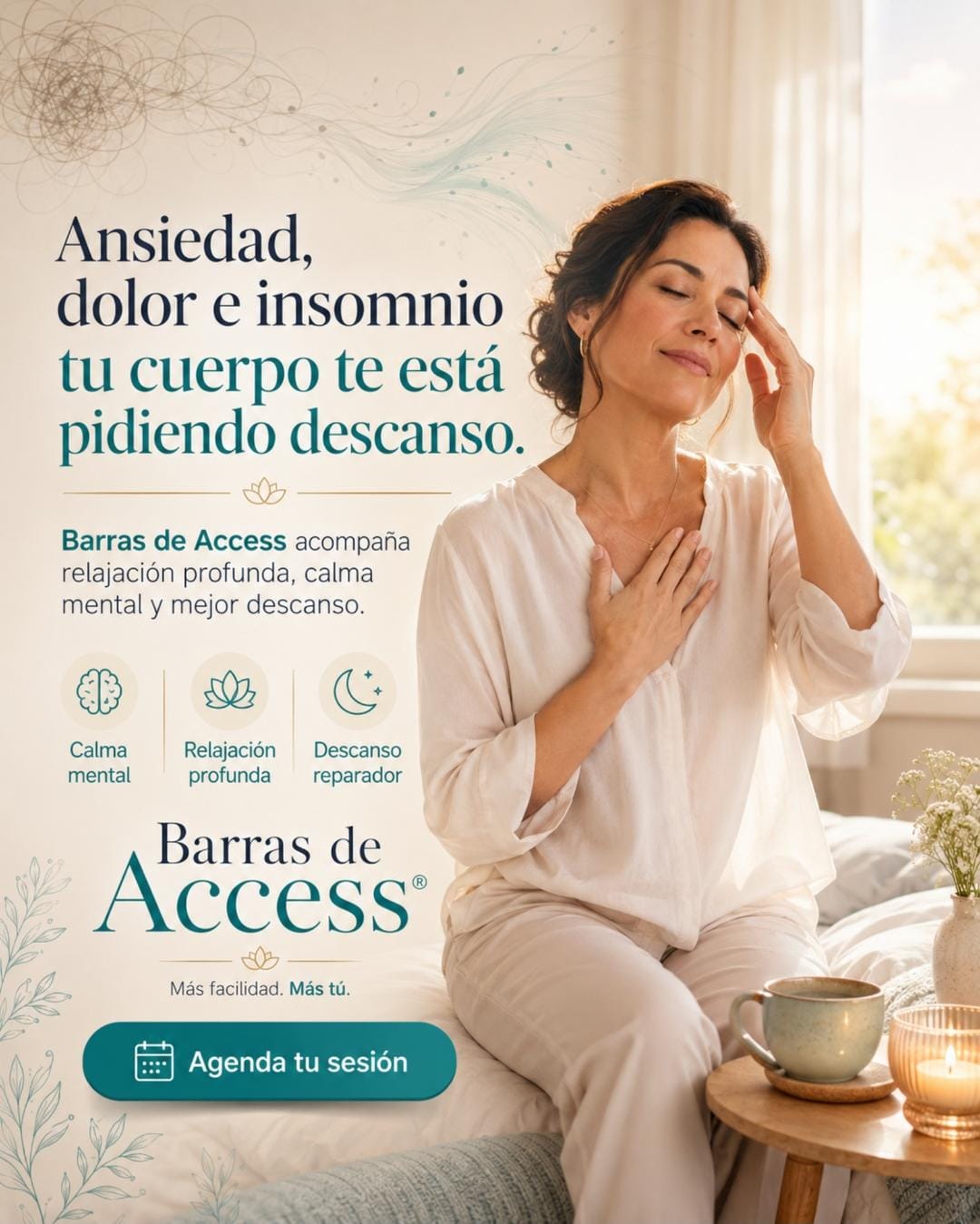 Espiral crece y evoluciona. Facebook ad: Ansiedad, dolor e insomnio Tu cuerpo te está pidiendo…