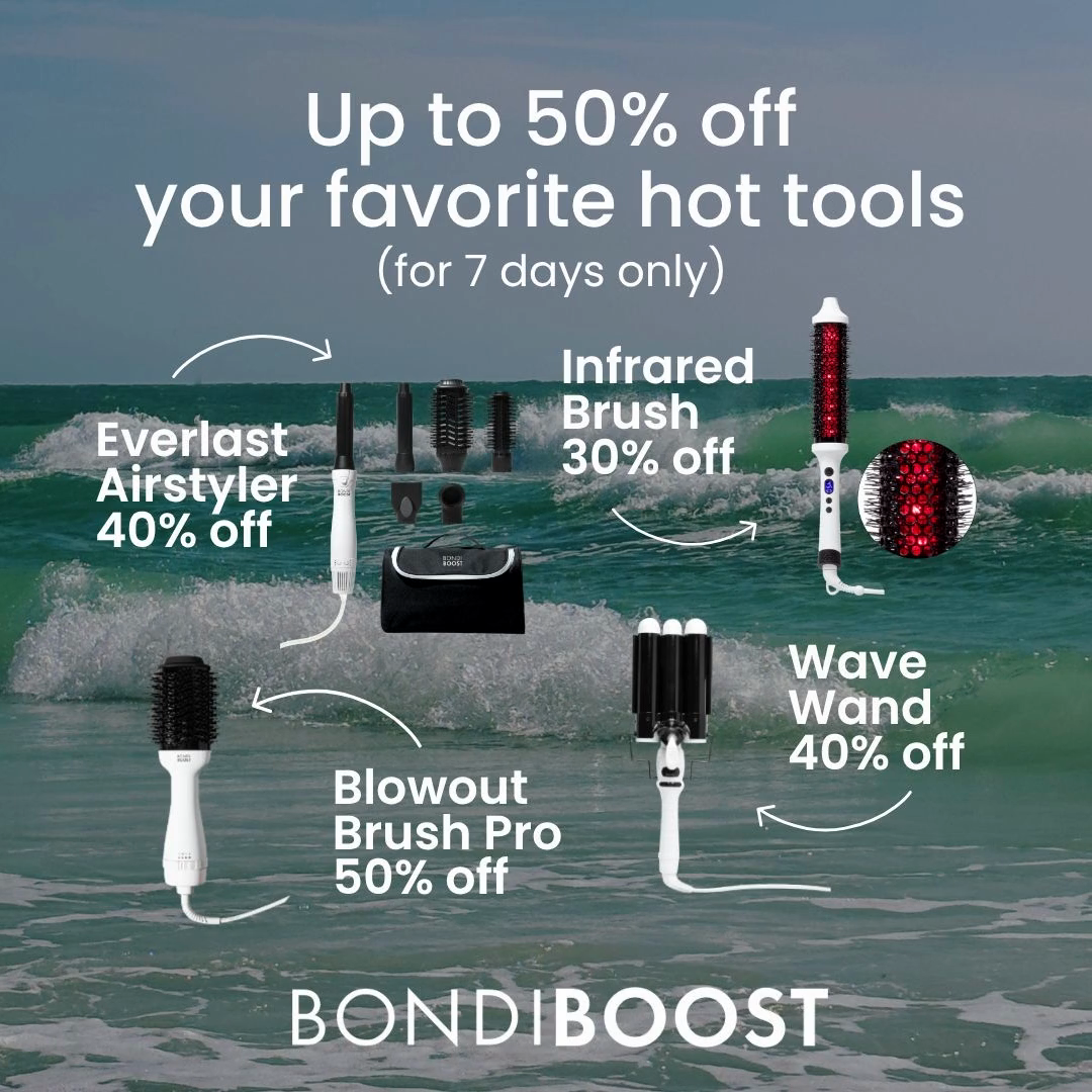 BondiBoost Facebook ad: Up to 50% Off