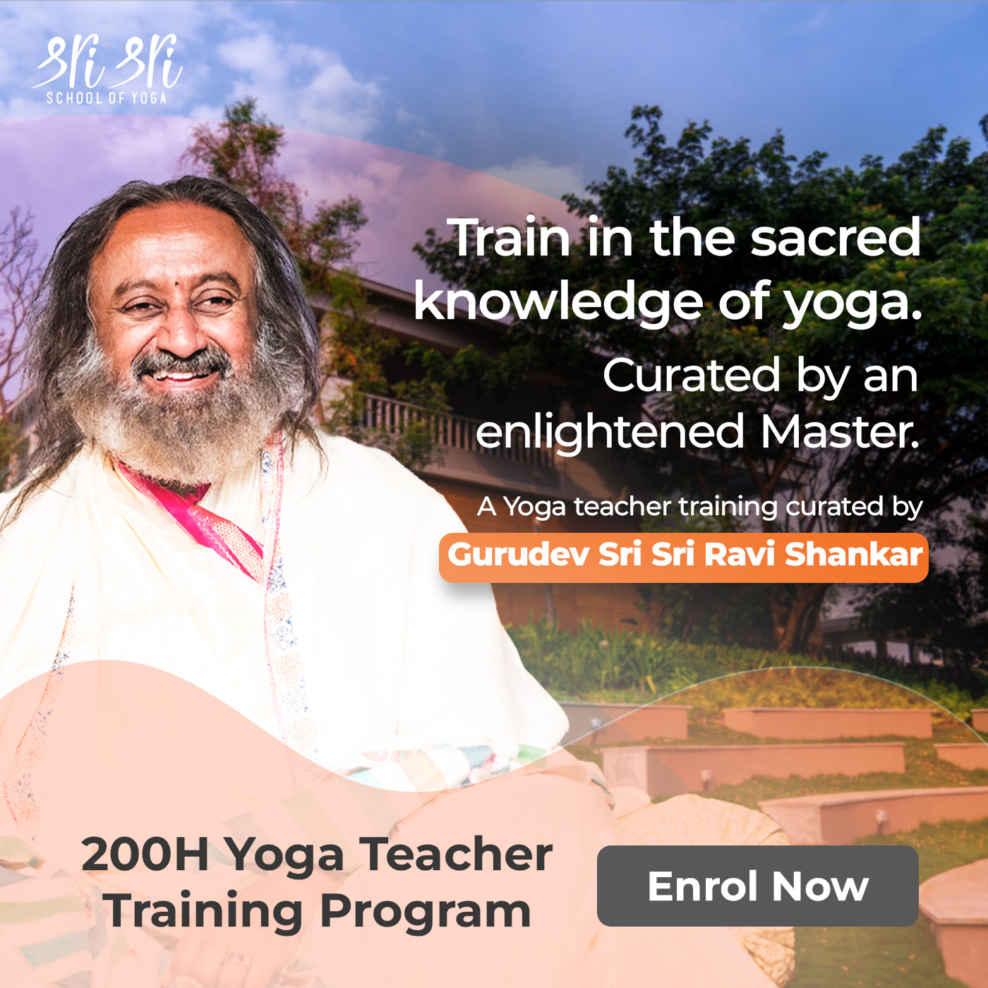 Sri Sri School of Yoga - Yoga Teacher Training Facebook ad