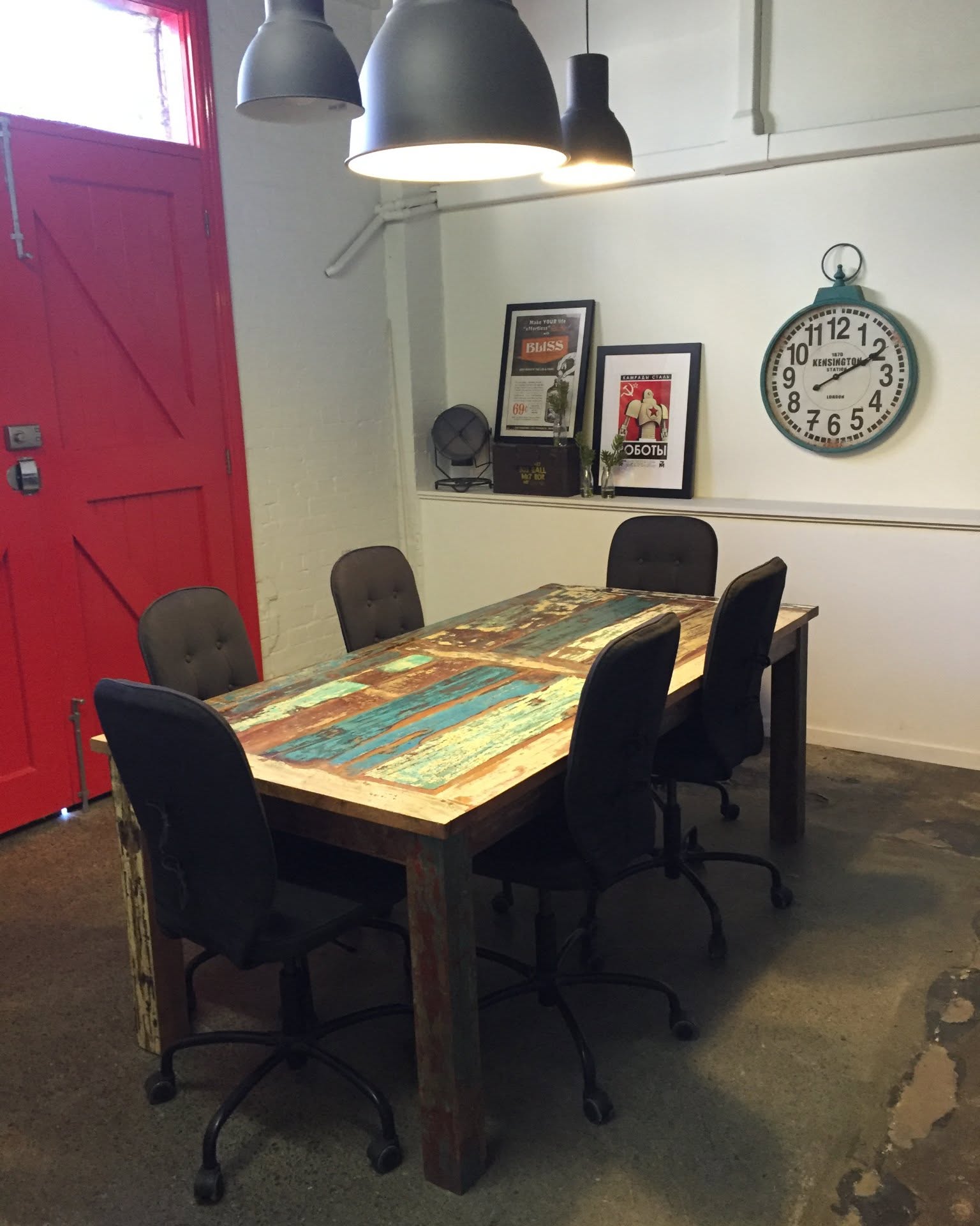 Anne P Anne Facebook ad: Unique Dining Table. Patio. Office. Boardroom. Industrial…