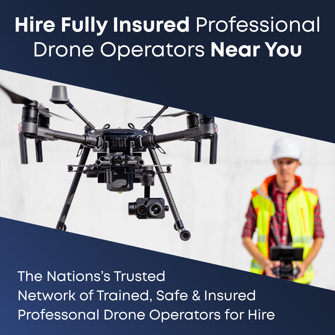 Drone Safe Register Facebook ad: Hire a Drone Operator