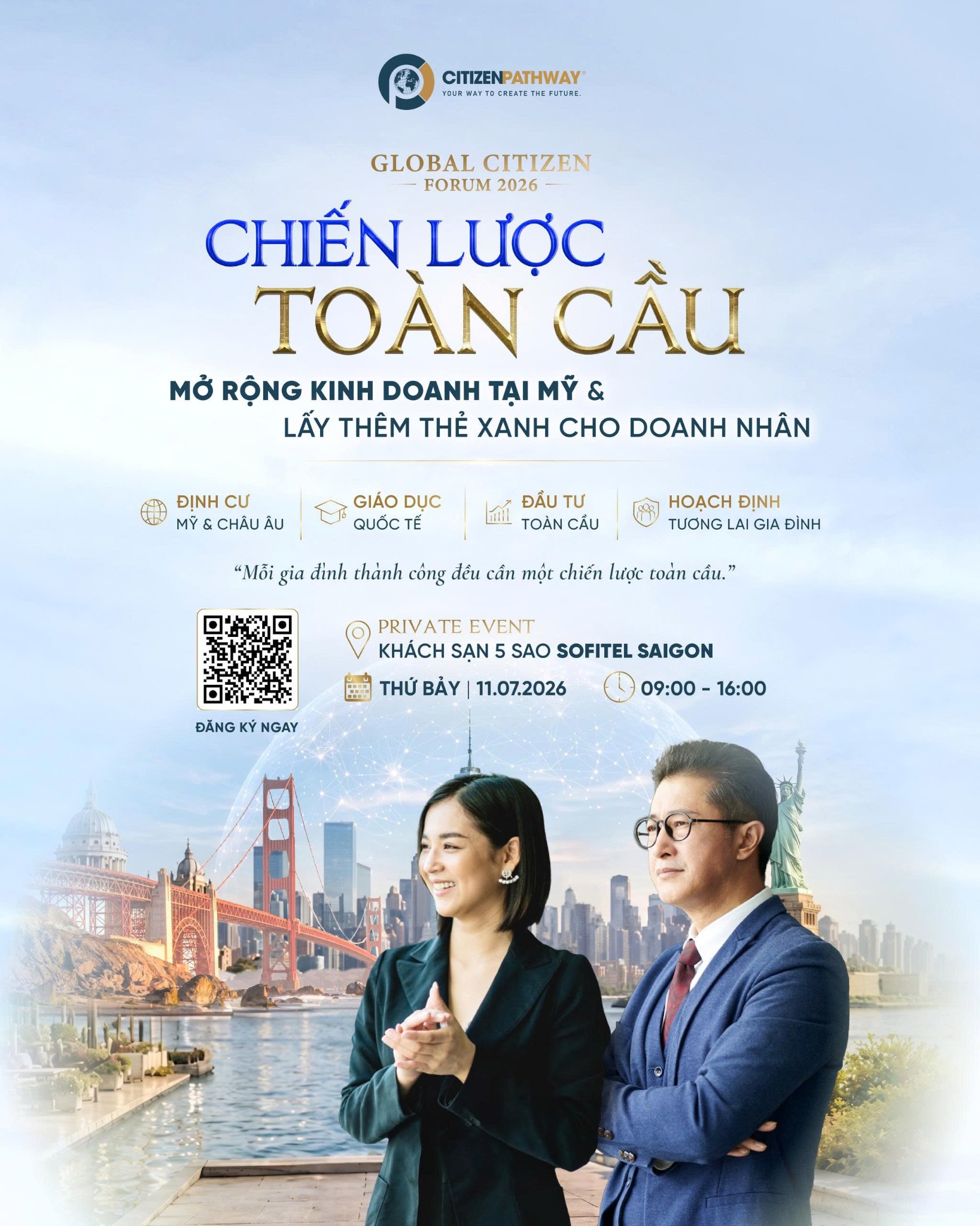 Citizen Pathway - Đầu tư định cư Mỹ EB-5, Canada, Úc, Châu Âu Facebook ad: Đăng ký nhận vé mời