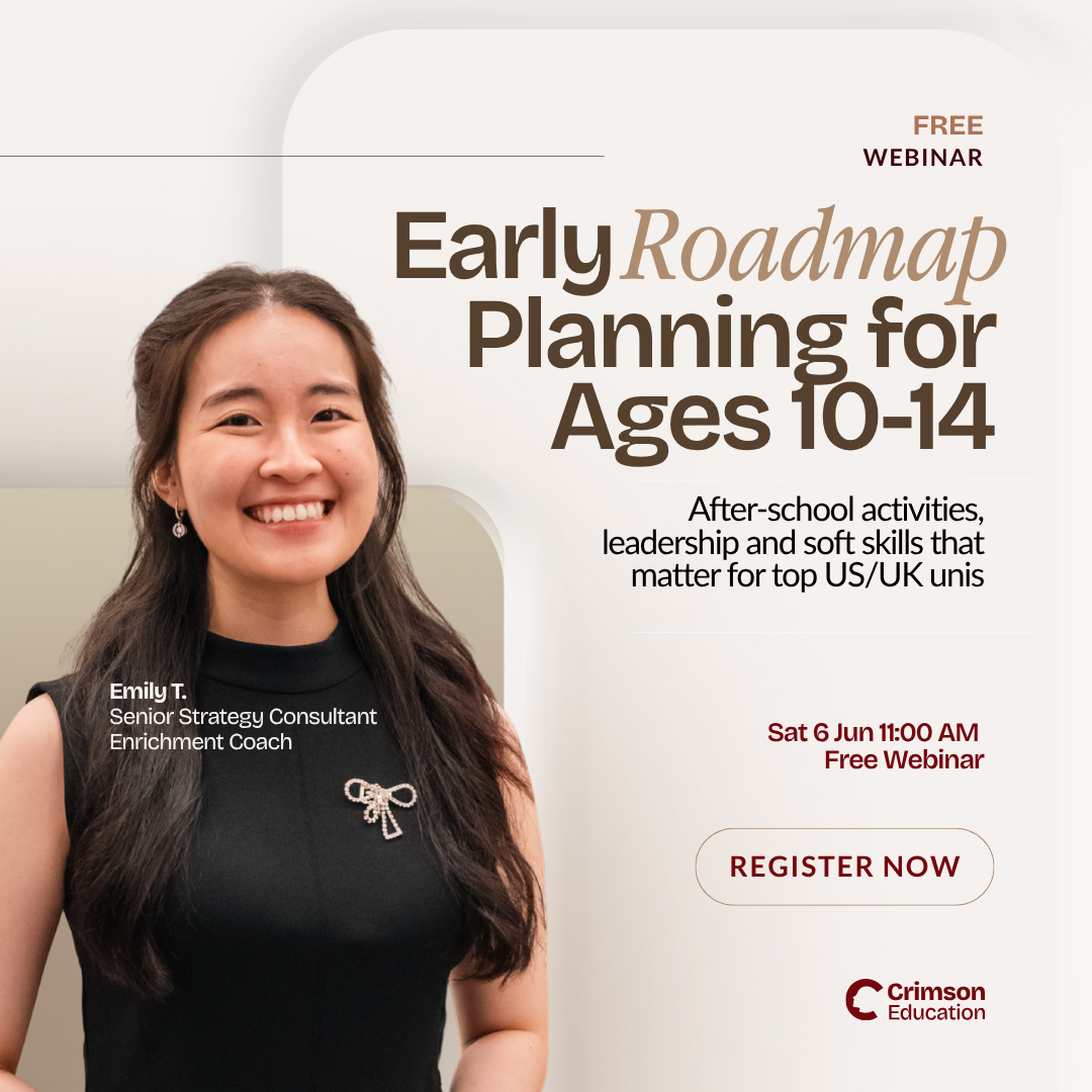 Crimson Education Facebook ad