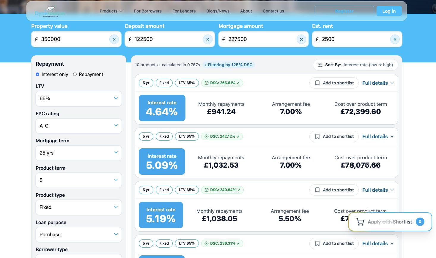 Dynesourcer Facebook ad: Monday Morning Buy to Let Mortgage Rate Check