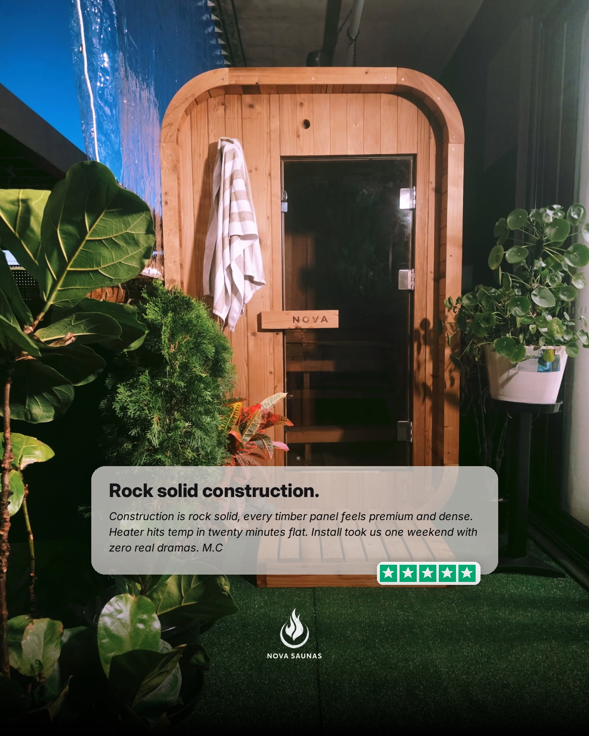 Nova Saunas Facebook ad