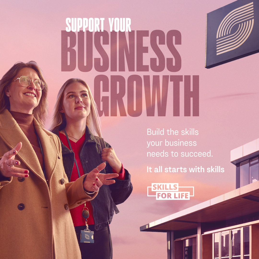 Skills Support for Employers Facebook ad