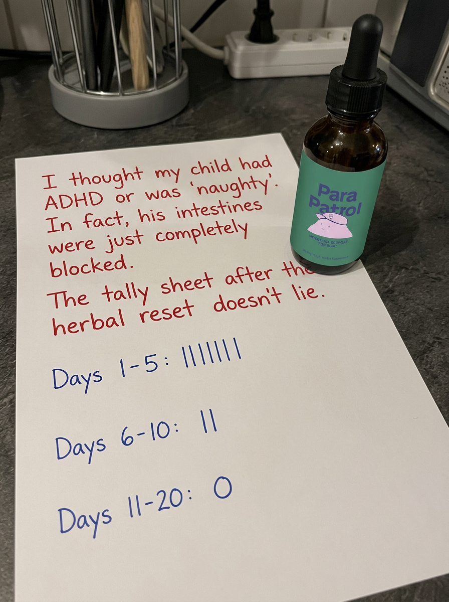 Deborah Facebook ad: No ADHD, Just Parasites? My Proof After 20 Days.